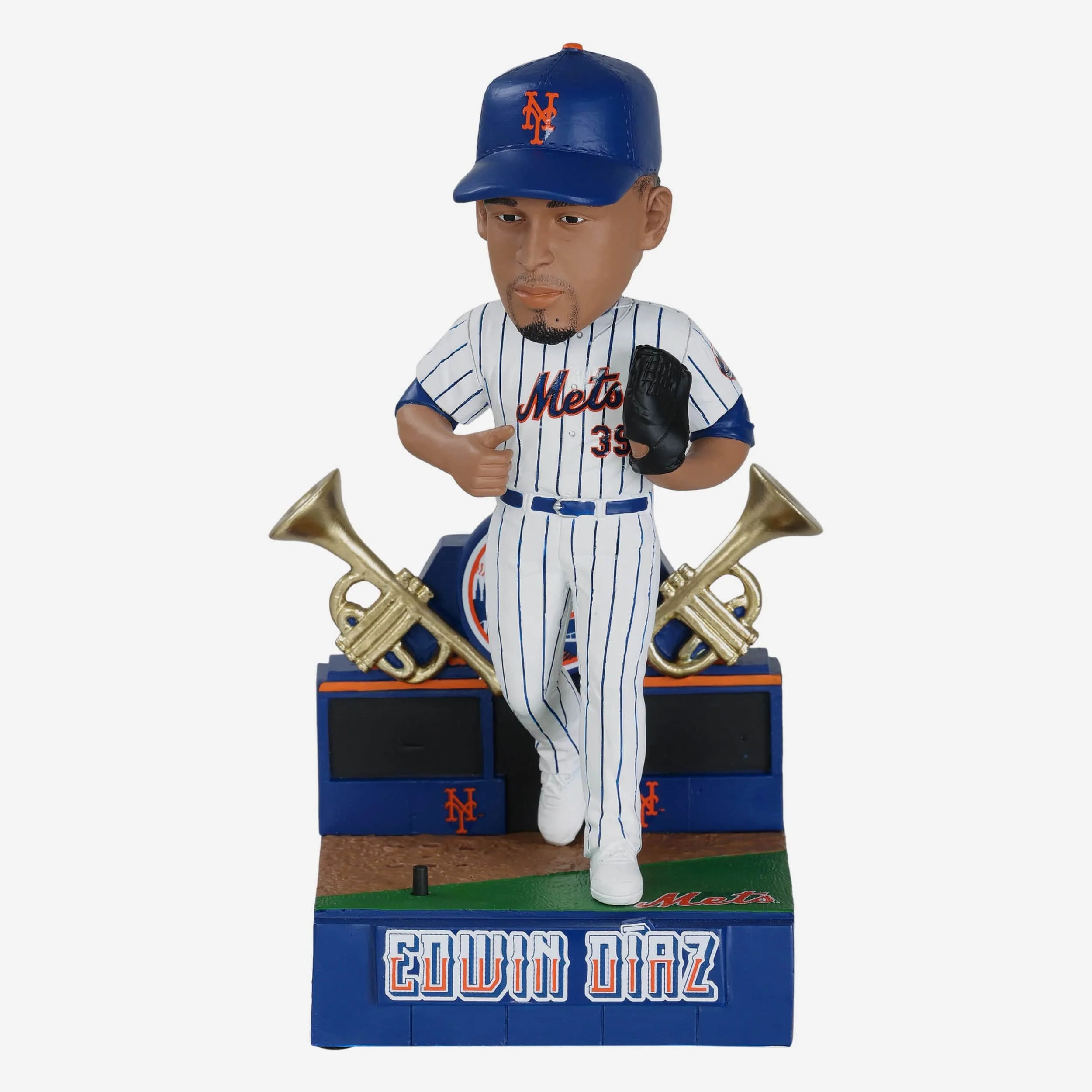 Edwin Diaz New York Mets Cue The Trumpets Entrance Music Bobblehead 1 Edwin Diaz New York Mets Cue The Trumpets Entrance Music Bobblehead
