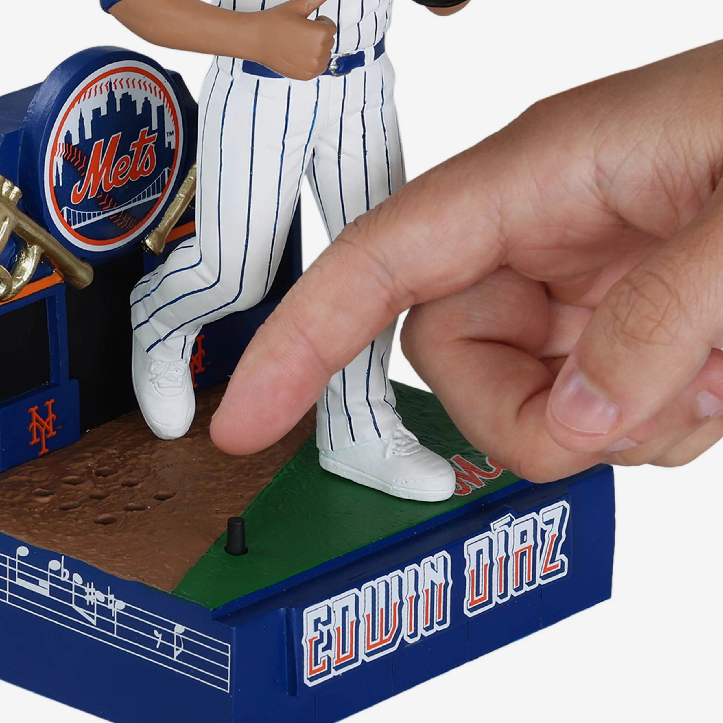 Edwin Diaz New York Mets Cue The Trumpets Entrance Music Bobblehead 2 Edwin Diaz New York Mets Cue The Trumpets Entrance Music Bobblehead