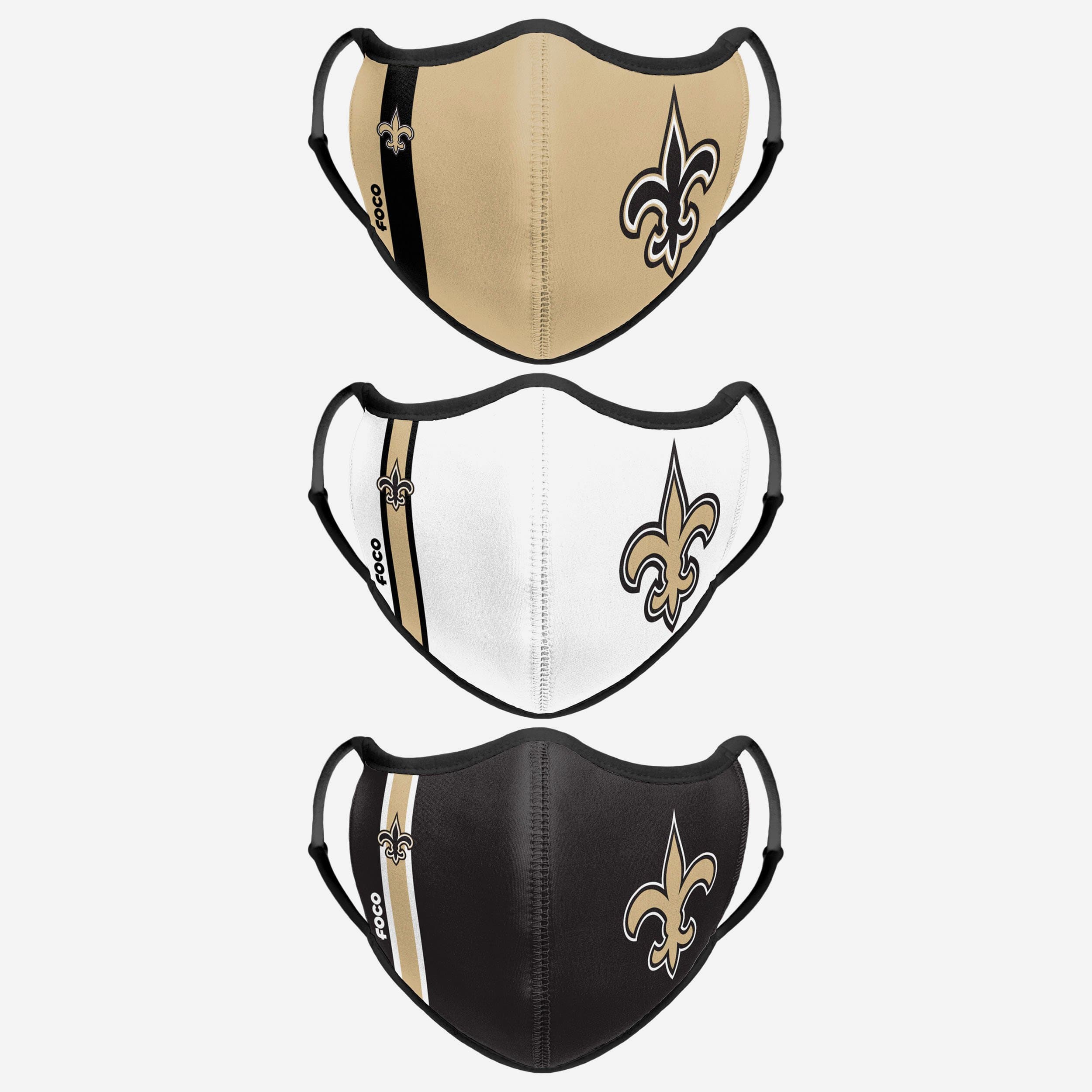 New Orleans Saints Sport 3 Pack Face Cover