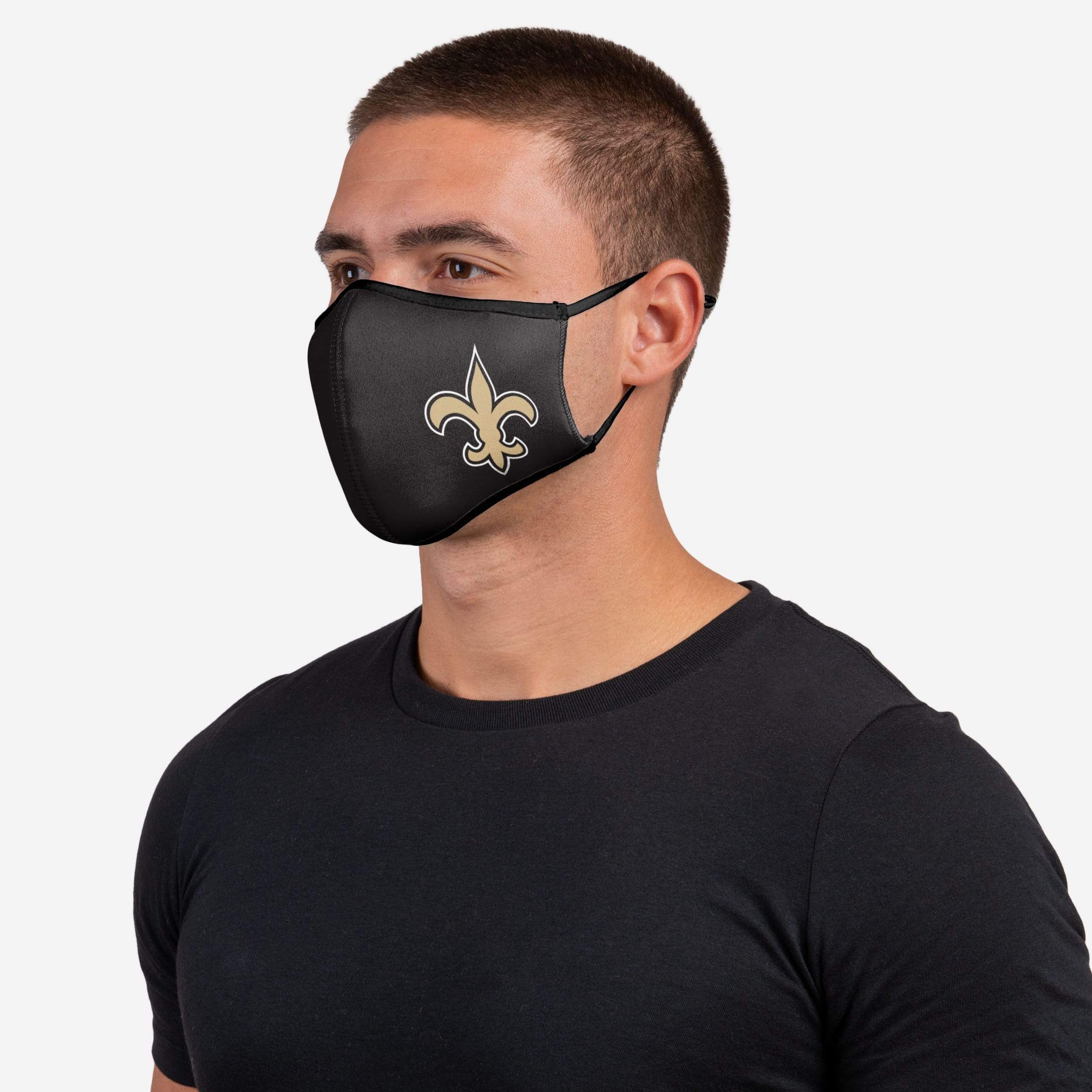 New Orleans Saints Sport 3 Pack Face Cover 2 New Orleans Saints Sport 3 Pack Face Cover