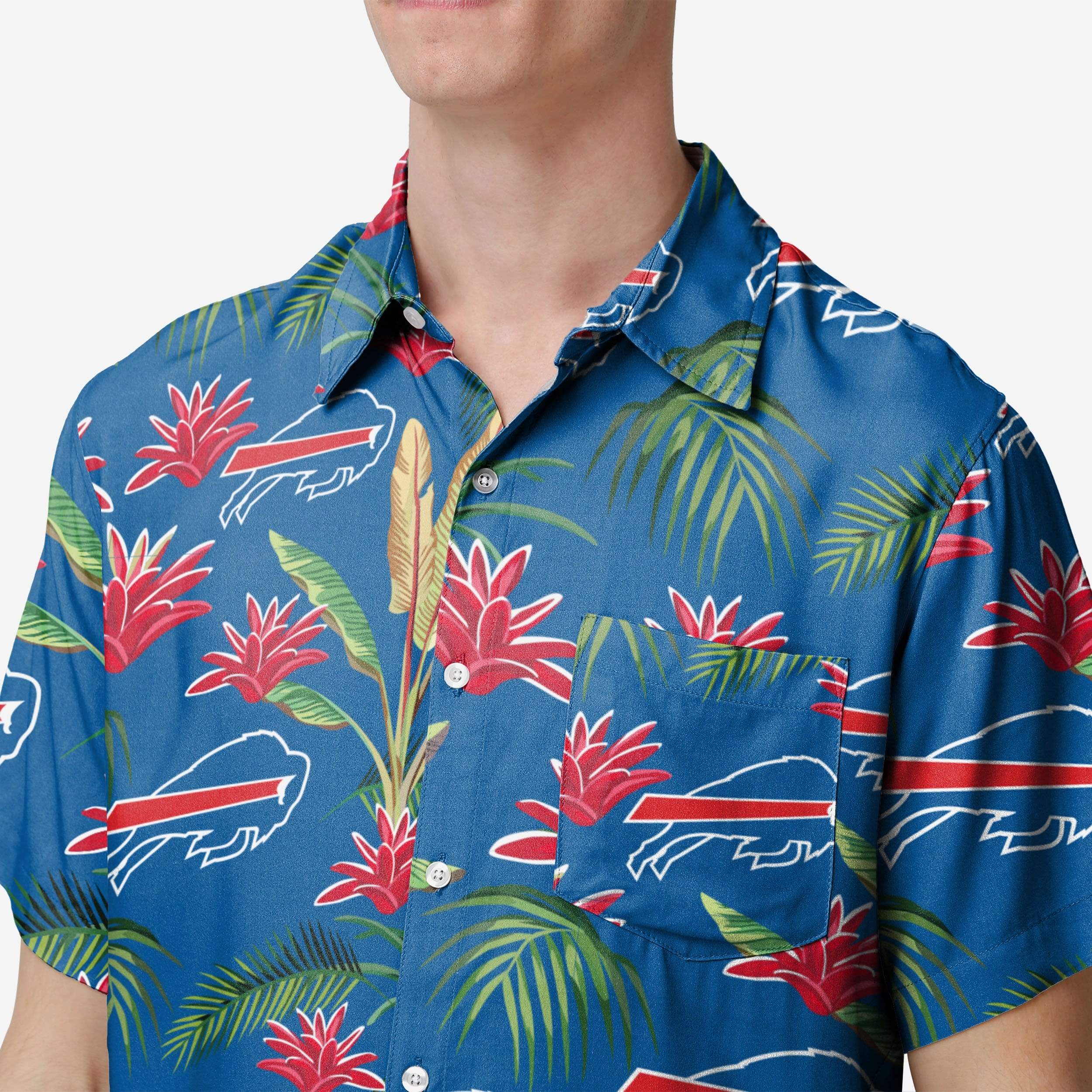 Buffalo Bills Victory Vacay Button Up Shirt 3 Buffalo Bills Victory Vacay Button Up Shirt