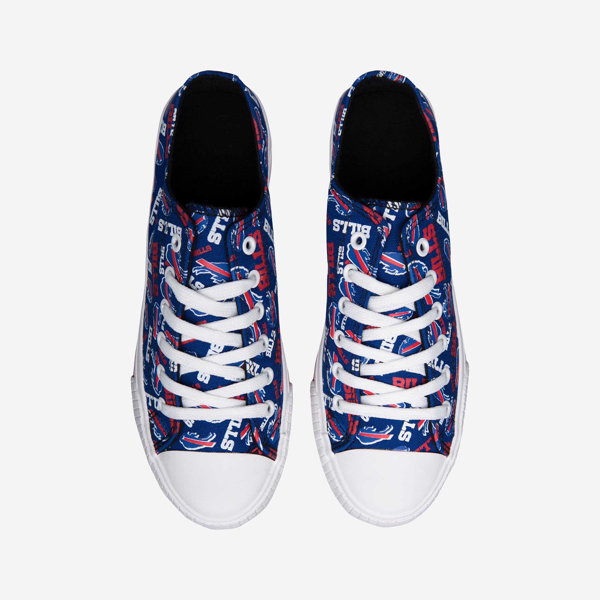 Buffalo Bills Womens Low Top Repeat Print Canvas Shoe 2 Buffalo Bills Womens Low Top Repeat Print Canvas Shoe