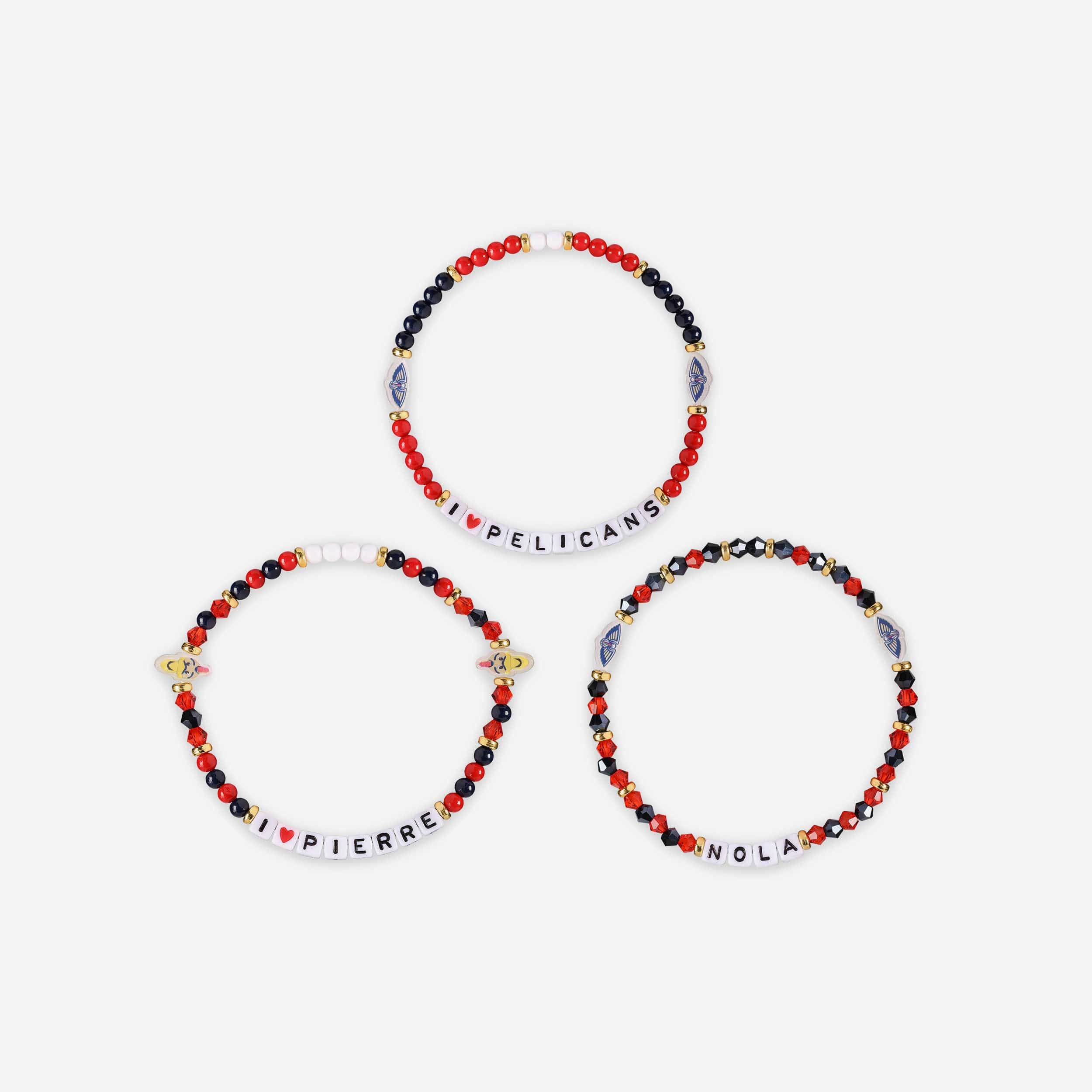 New Orleans Pelicans 3 Pack Friendship Bracelet 3 New Orleans Pelicans 3 Pack Friendship Bracelet