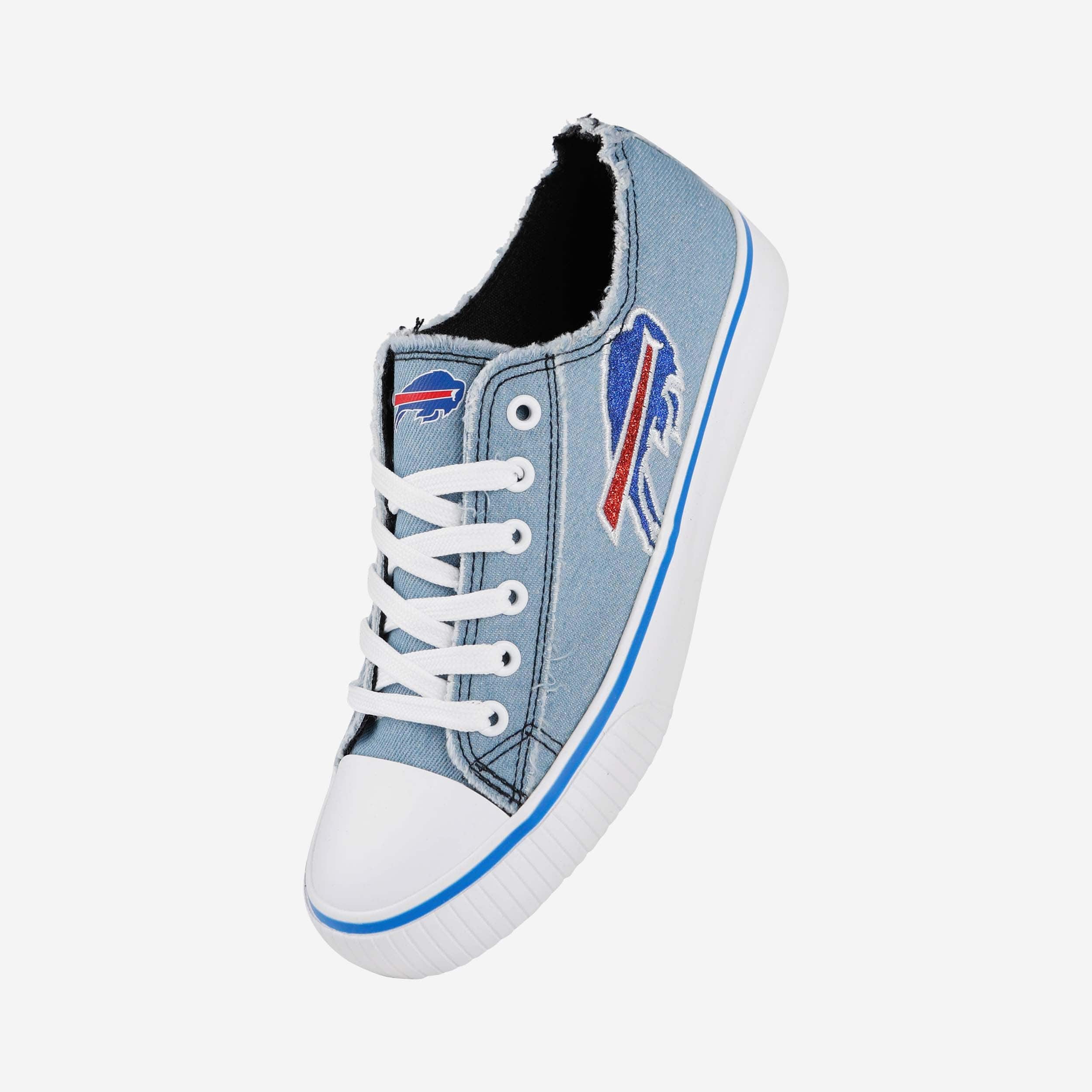 Buffalo Bills Womens Denim Low Top Canvas Shoe 2 Buffalo Bills Womens Denim Low Top Canvas Shoe
