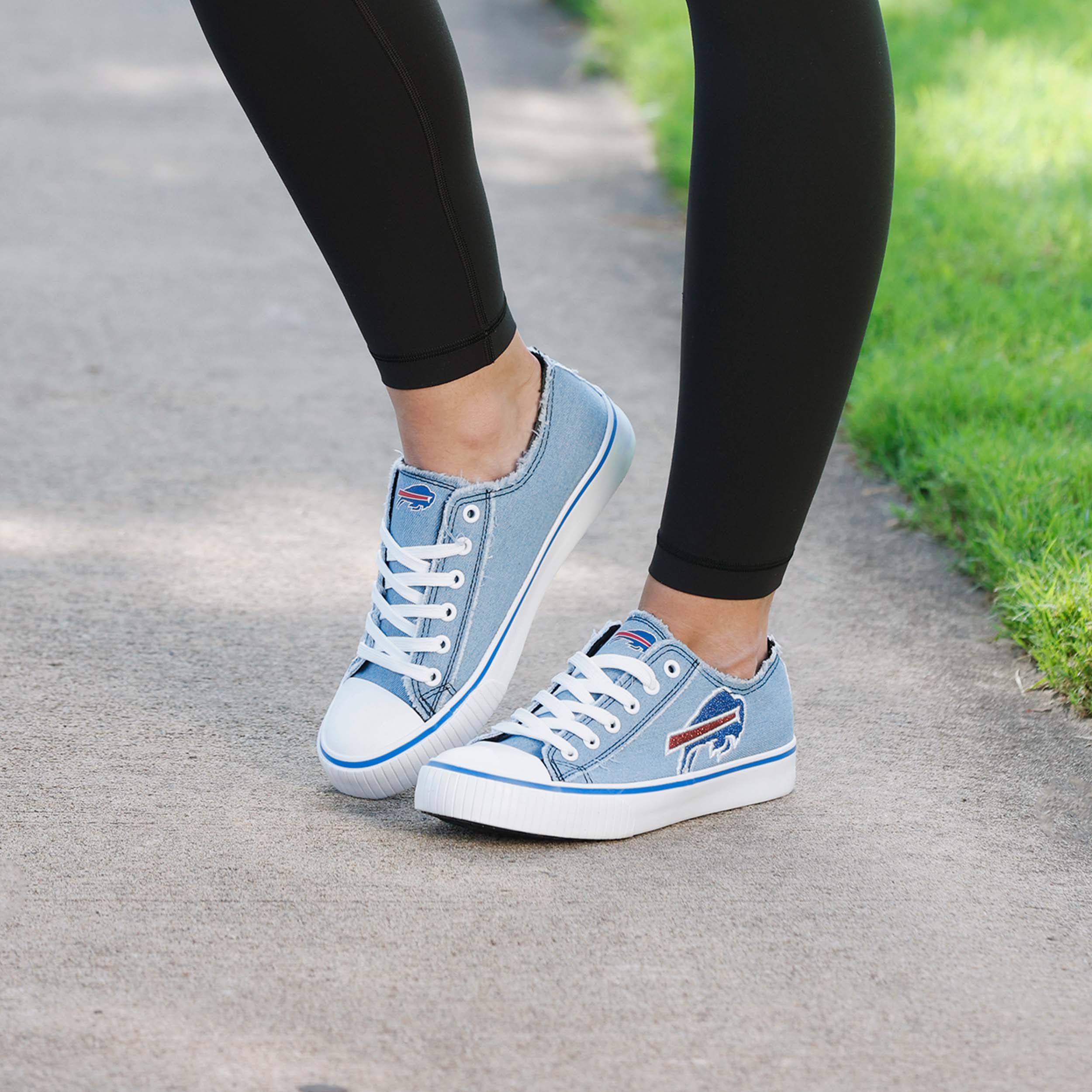 Buffalo Bills Womens Denim Low Top Canvas Shoe 3 Buffalo Bills Womens Denim Low Top Canvas Shoe