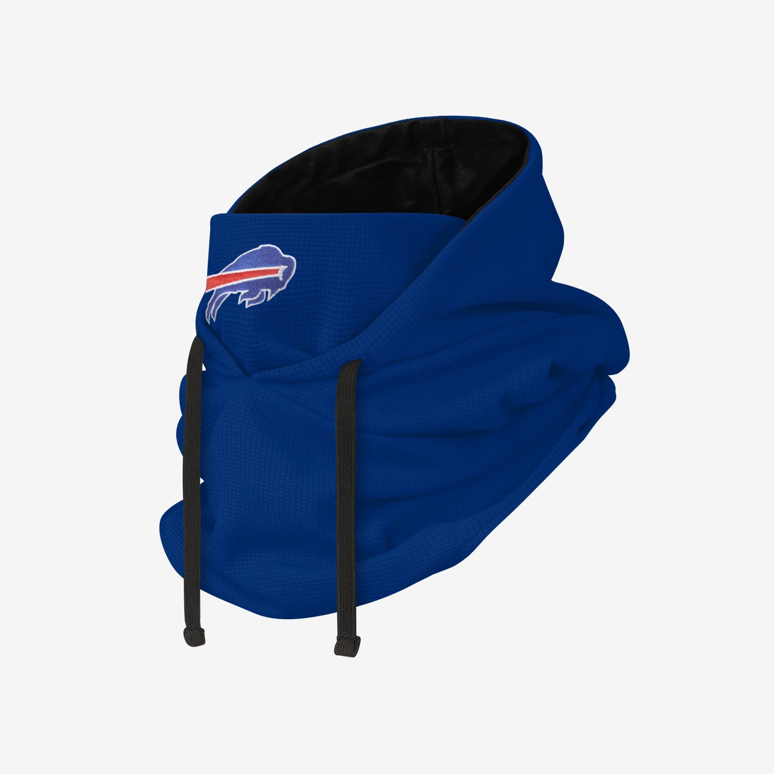 Buffalo Bills Waffle Drawstring Hooded Gaiter 2 Buffalo Bills Waffle Drawstring Hooded Gaiter