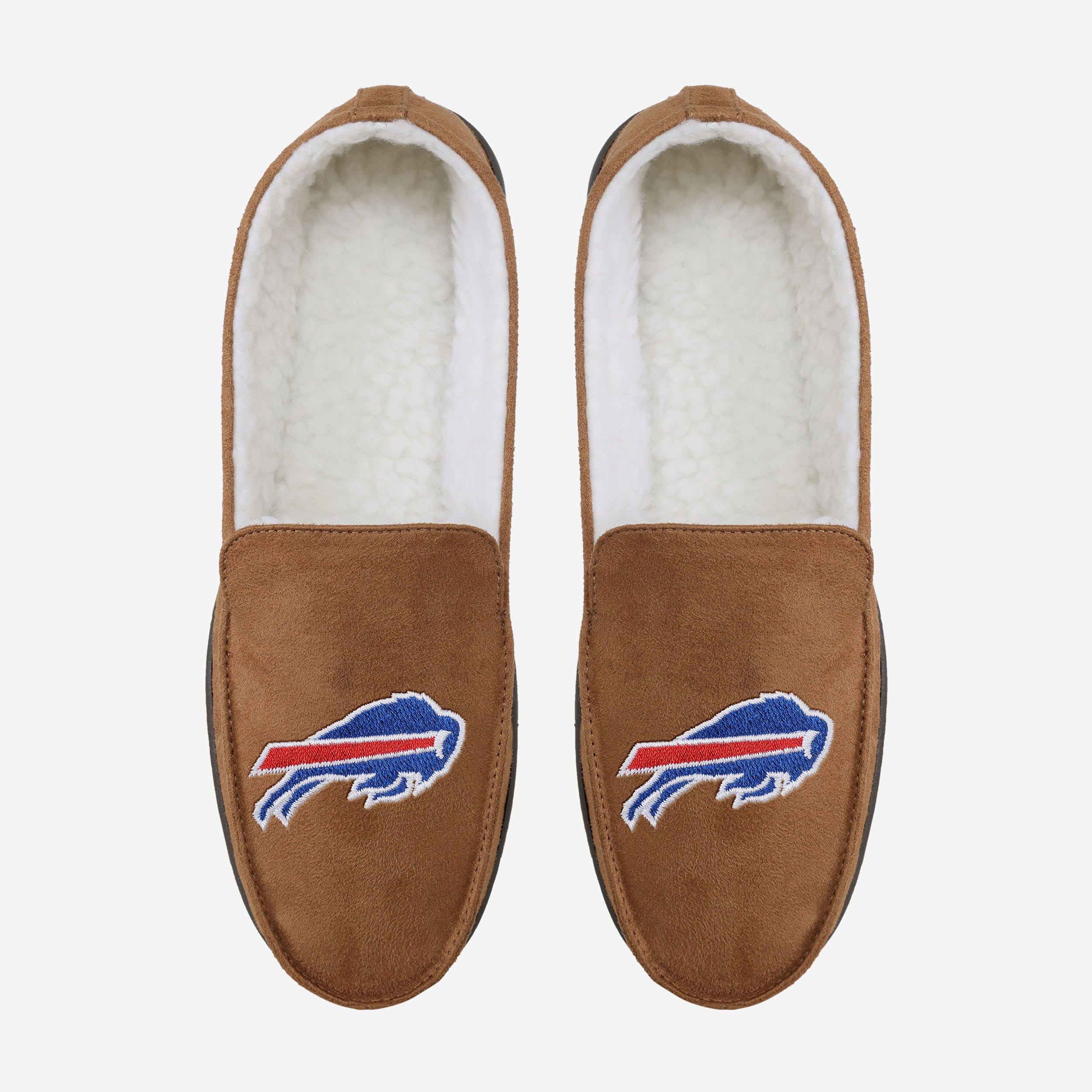 Buffalo Bills Beige Moccasin Slipper 3 Buffalo Bills Beige Moccasin Slipper