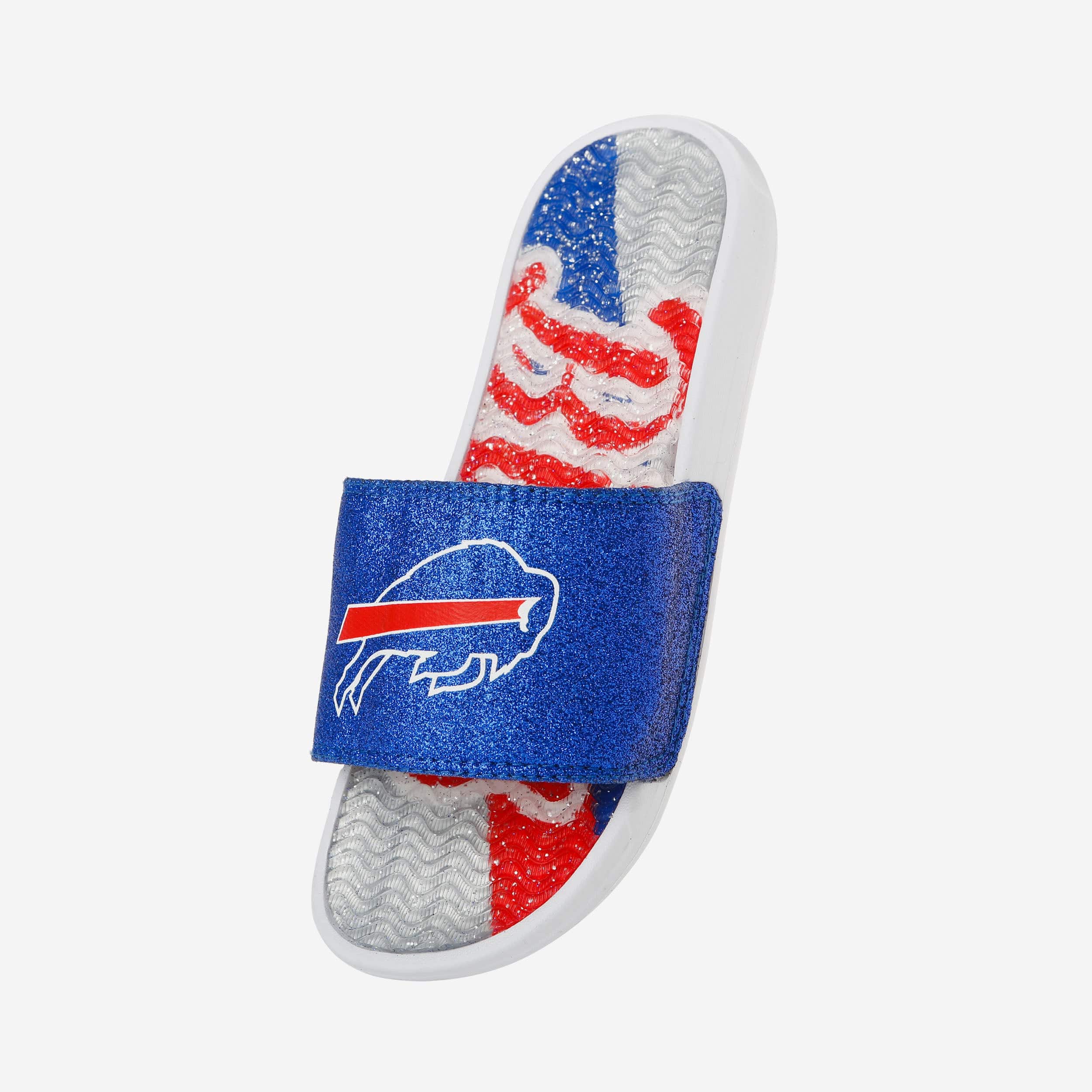 Buffalo Bills Womens Glitter Gel Slide 2 Buffalo Bills Womens Glitter Gel Slide