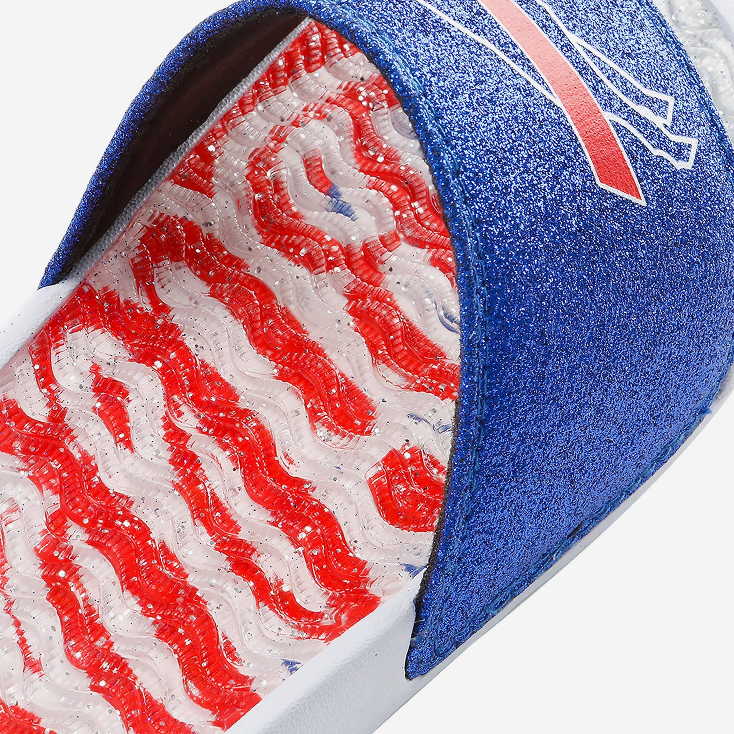 Buffalo Bills Womens Glitter Gel Slide 4 Buffalo Bills Womens Glitter Gel Slide