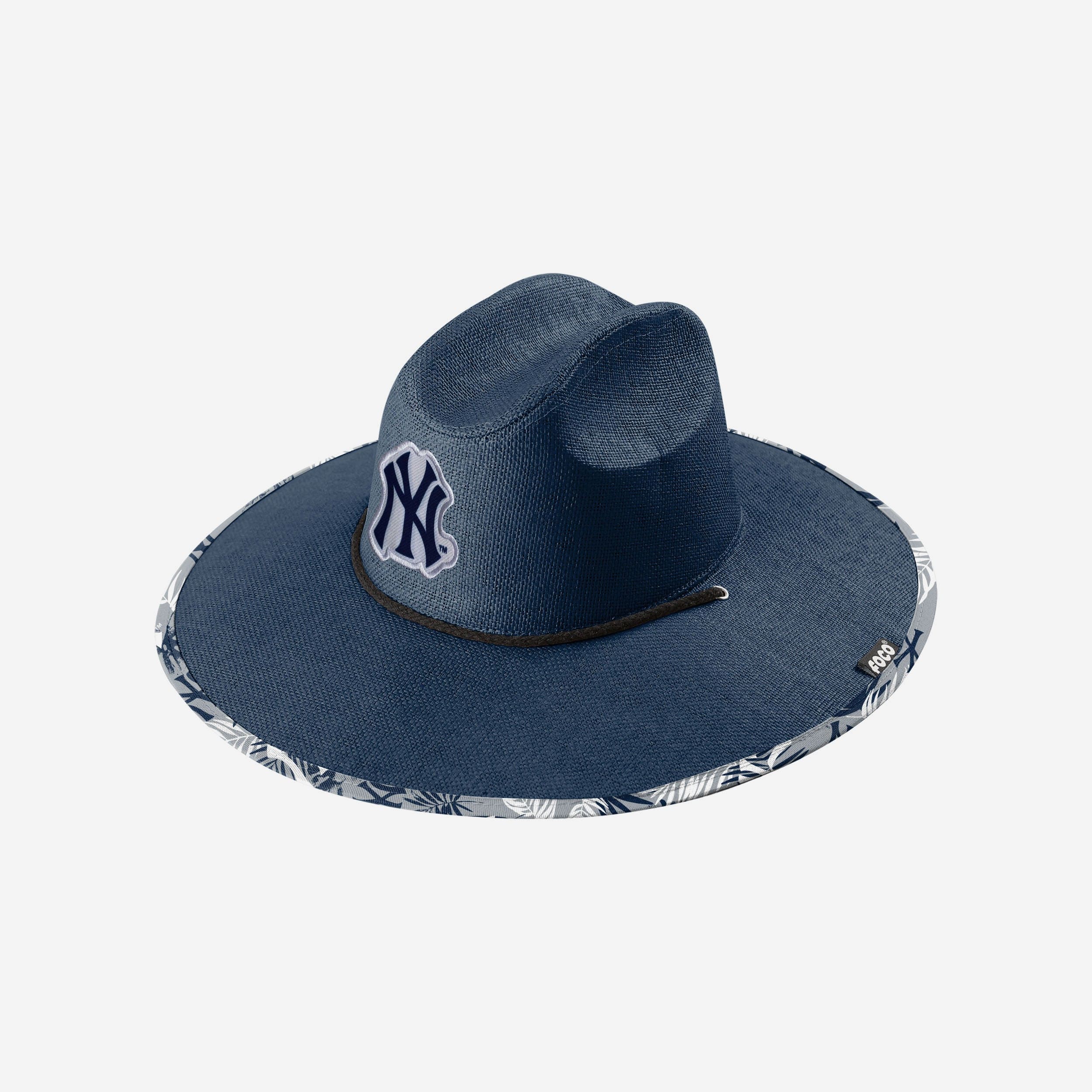 New York Yankees Team Color Straw Hat 3 New York Yankees Team Color Straw Hat