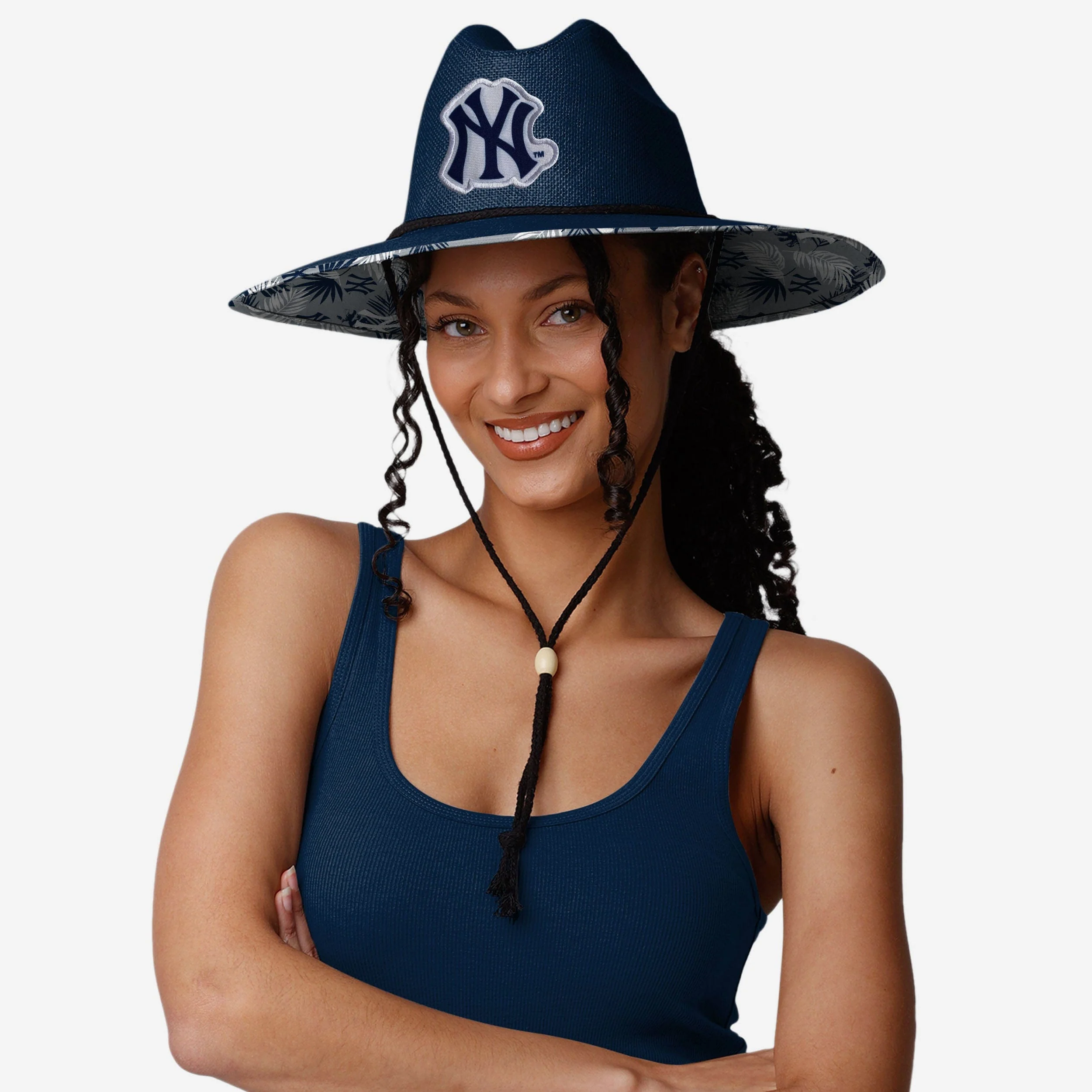 New York Yankees Team Color Straw Hat 4 New York Yankees Team Color Straw Hat