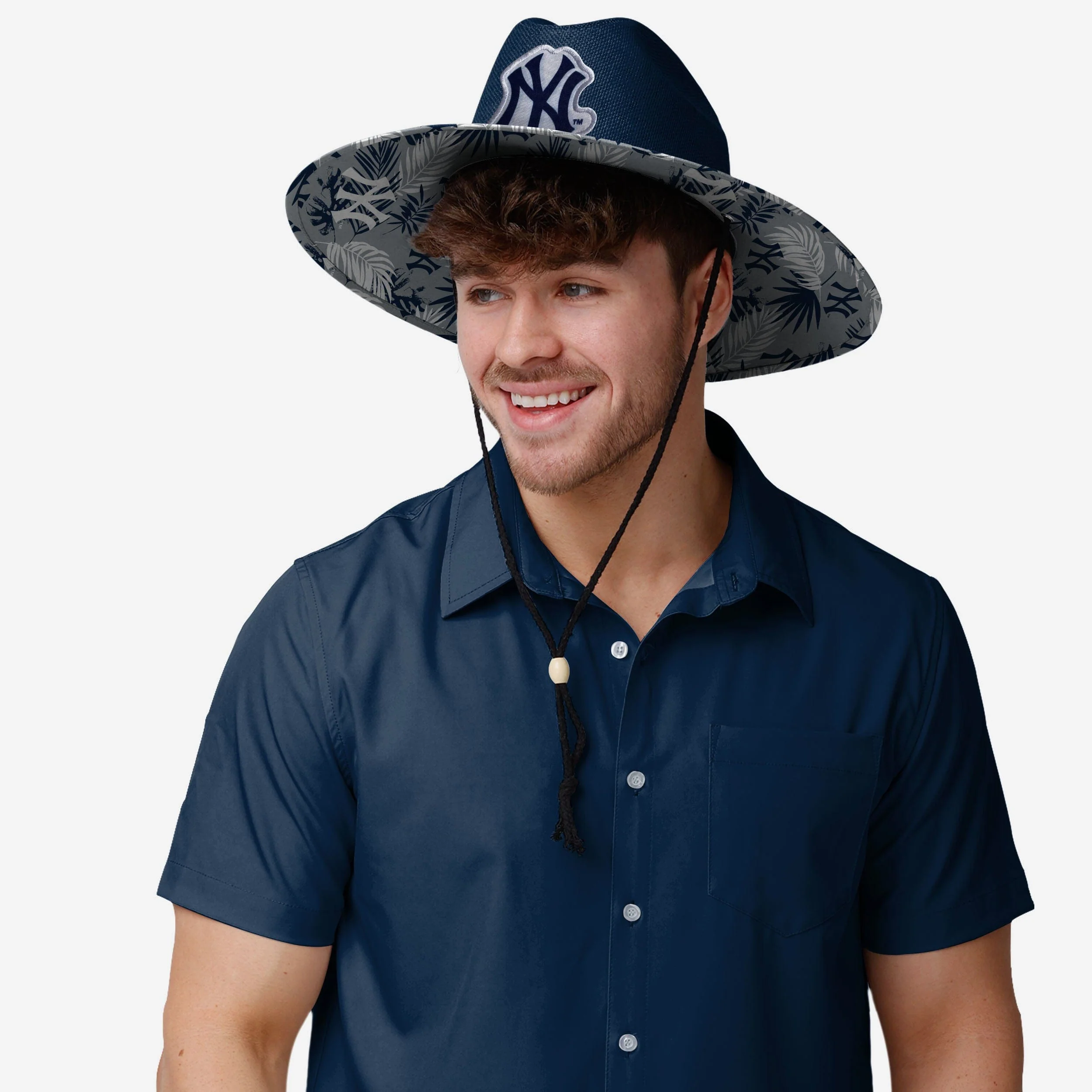 New York Yankees Team Color Straw Hat 5 New York Yankees Team Color Straw Hat
