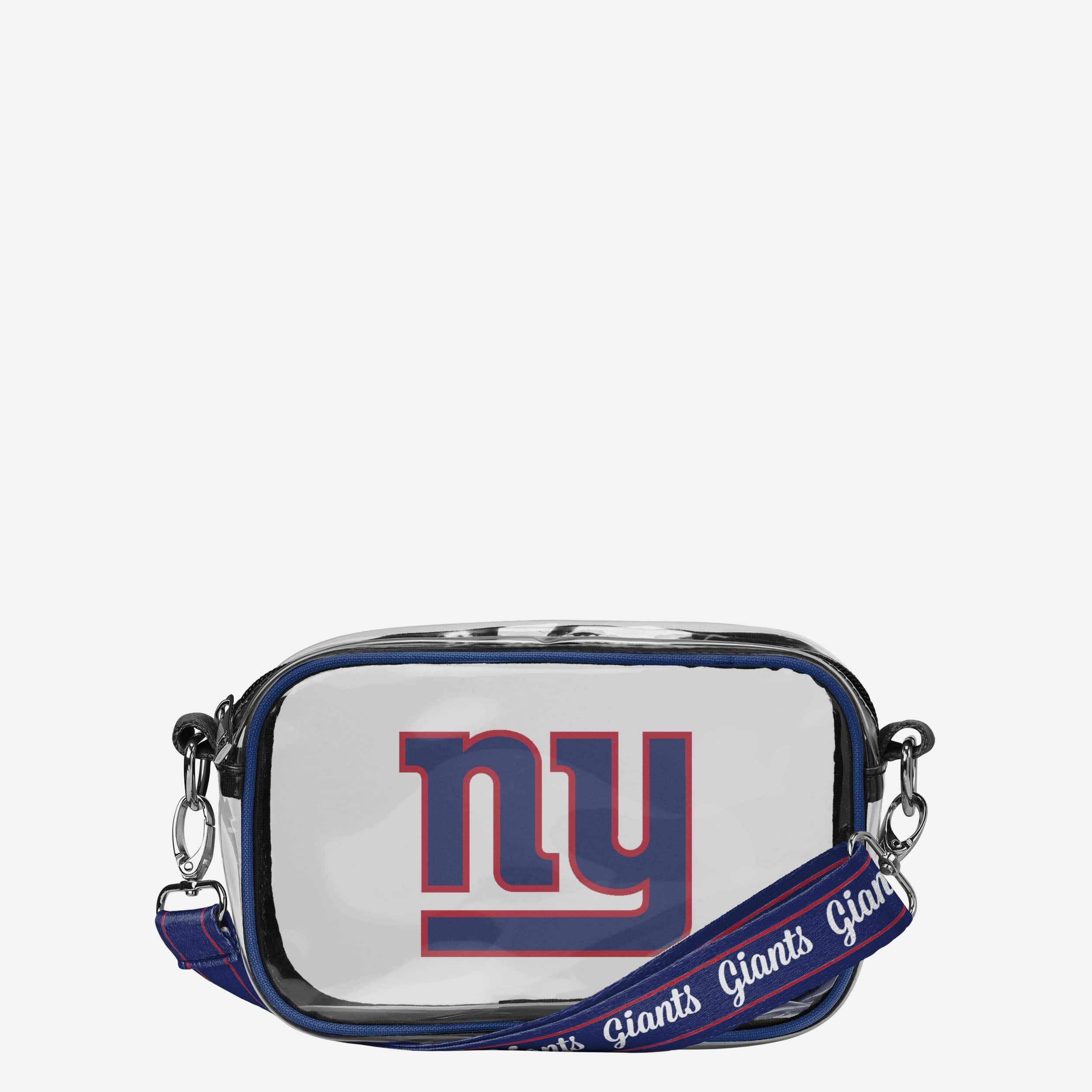 New York Giants Team Stripe Clear Crossbody Bag