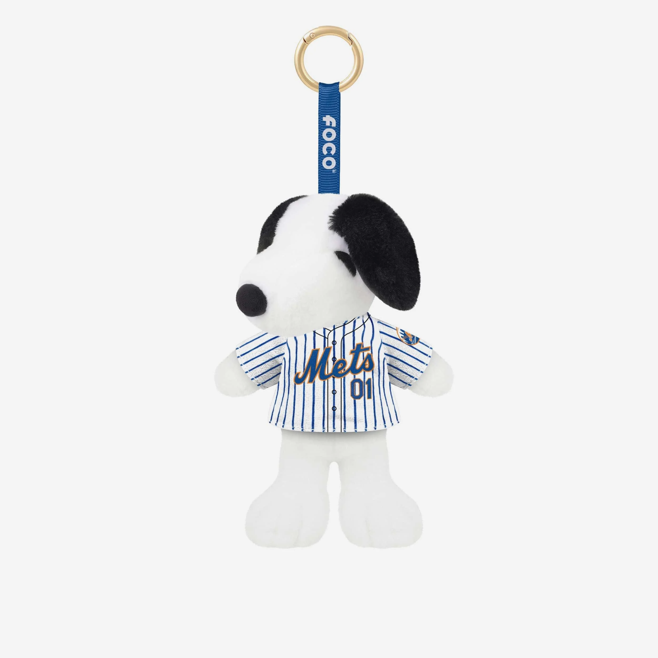 New York Mets Plush Snoopy Peanuts Bag Charm Keychain