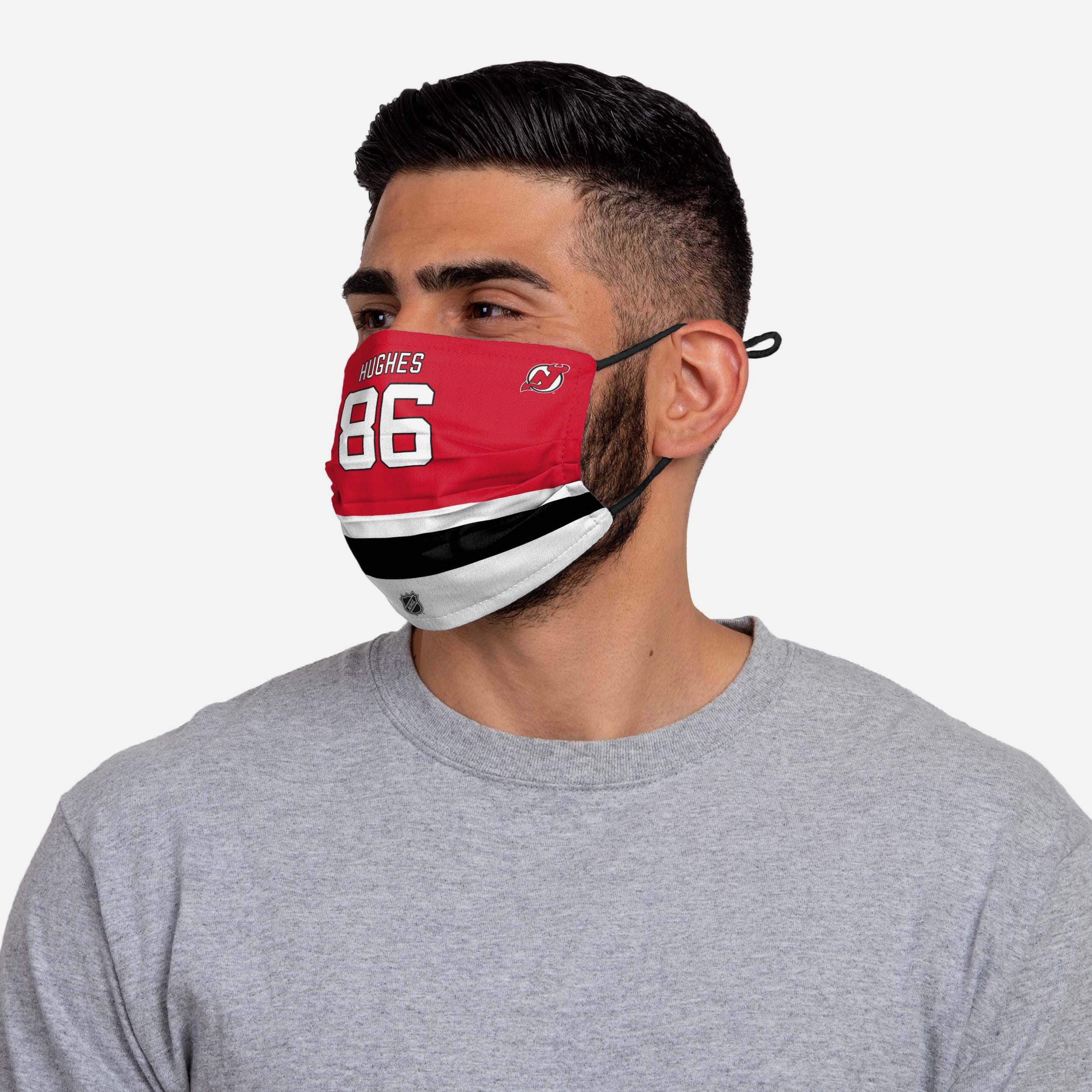 Jack Hughes New Jersey Devils Adjustable Face Cover 3 Jack Hughes New Jersey Devils Adjustable Face Cover