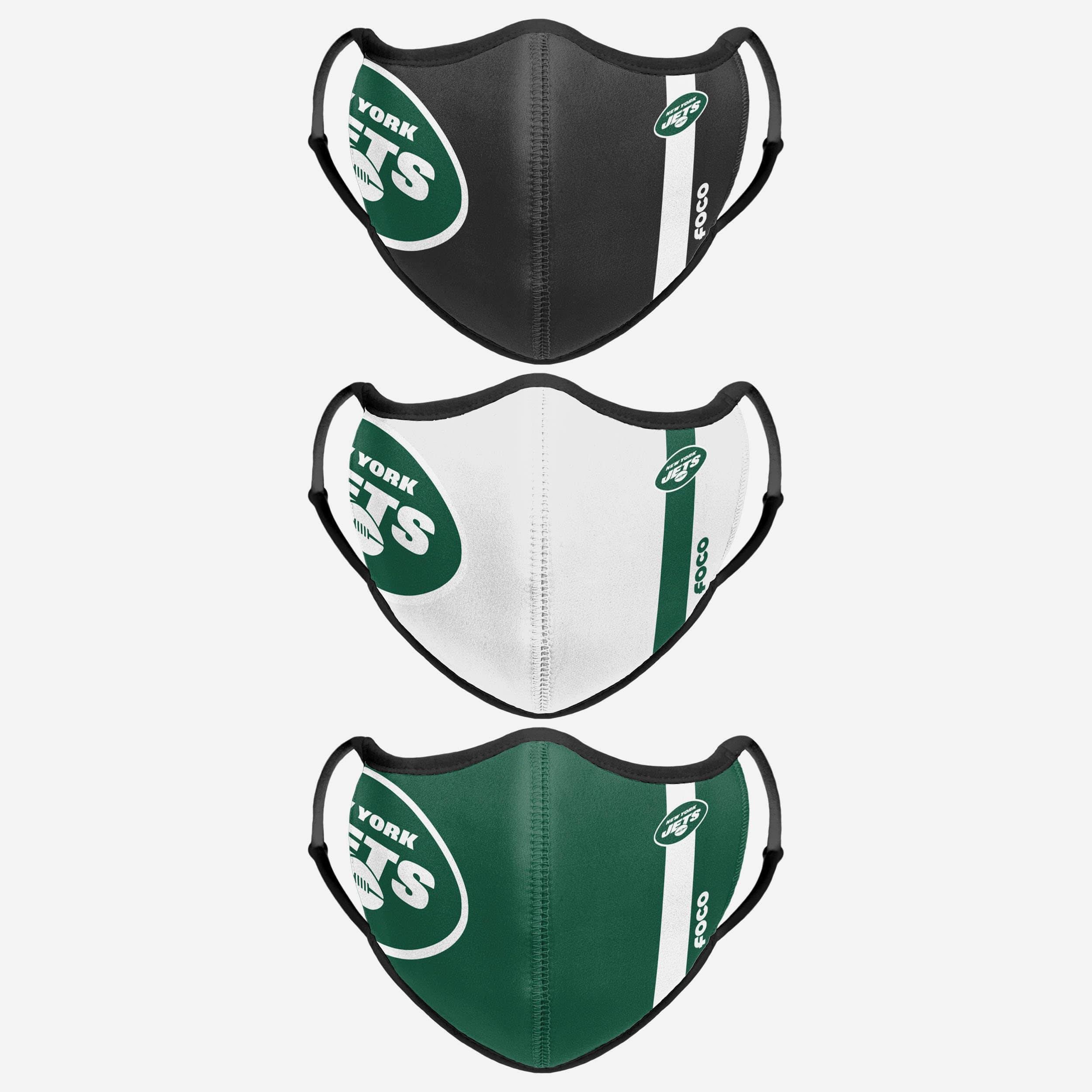 New York Jets Sport 3 Pack Face Cover