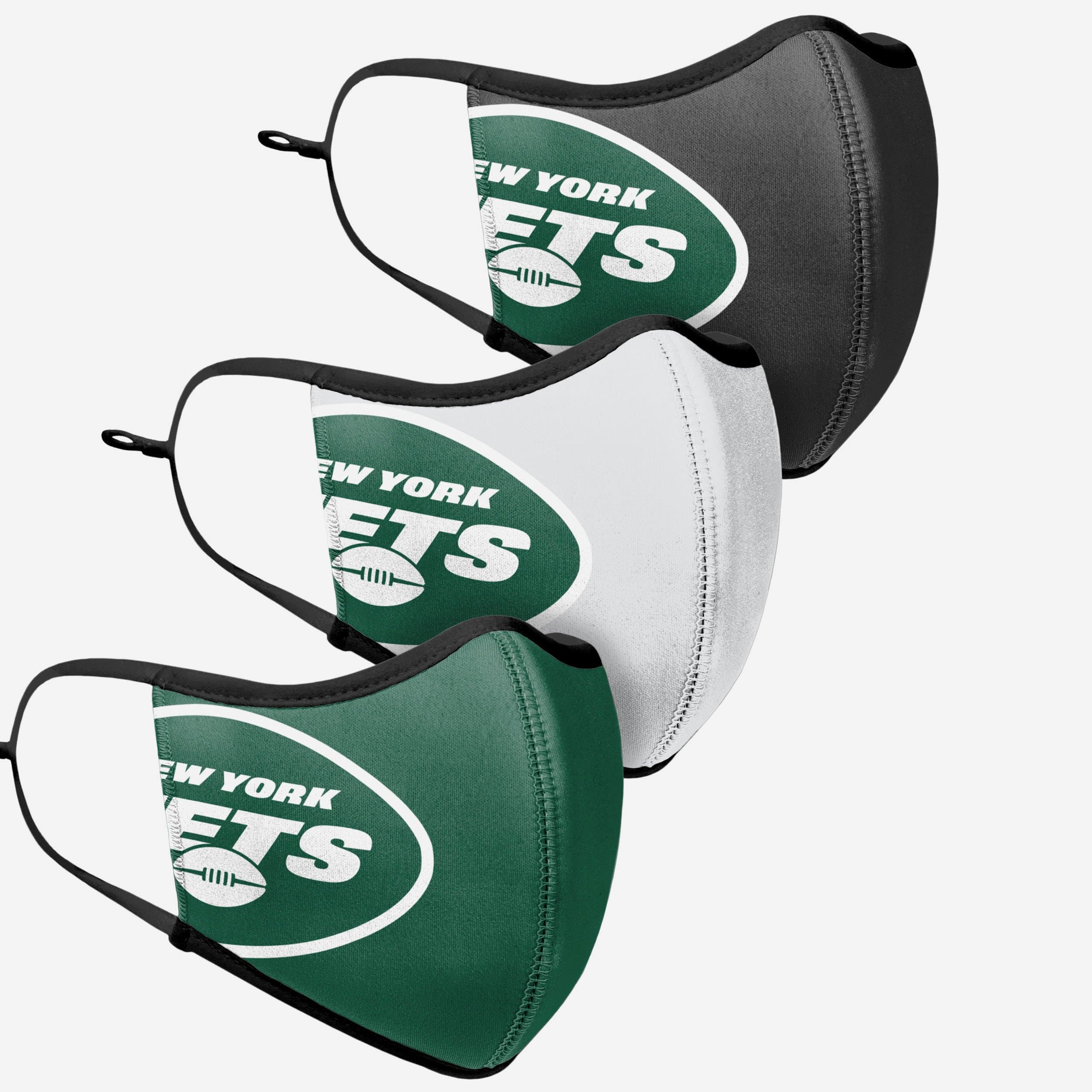 New York Jets Sport 3 Pack Face Cover 3 New York Jets Sport 3 Pack Face Cover