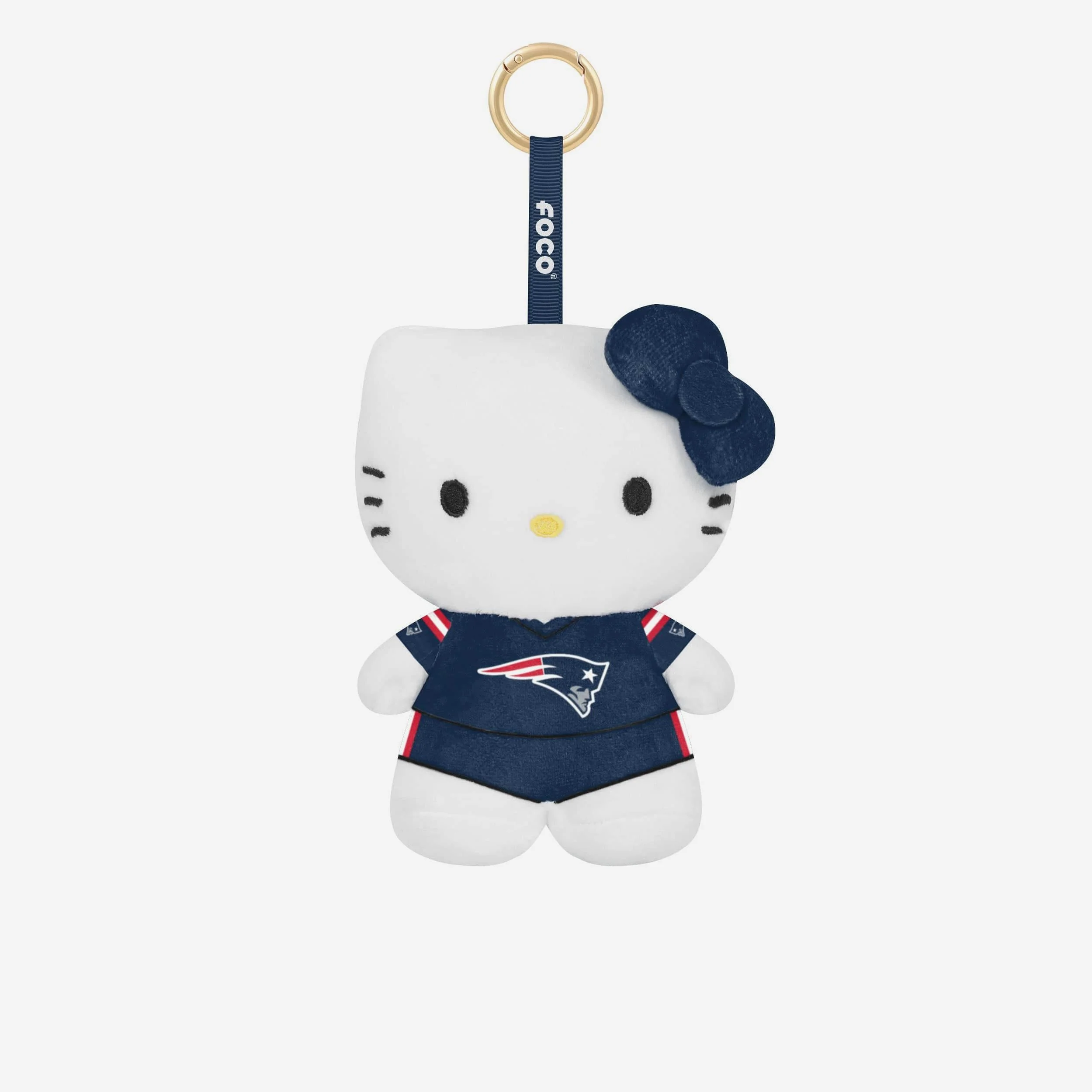 New England Patriots Plush Hello Kitty® Bag Charm Keychain