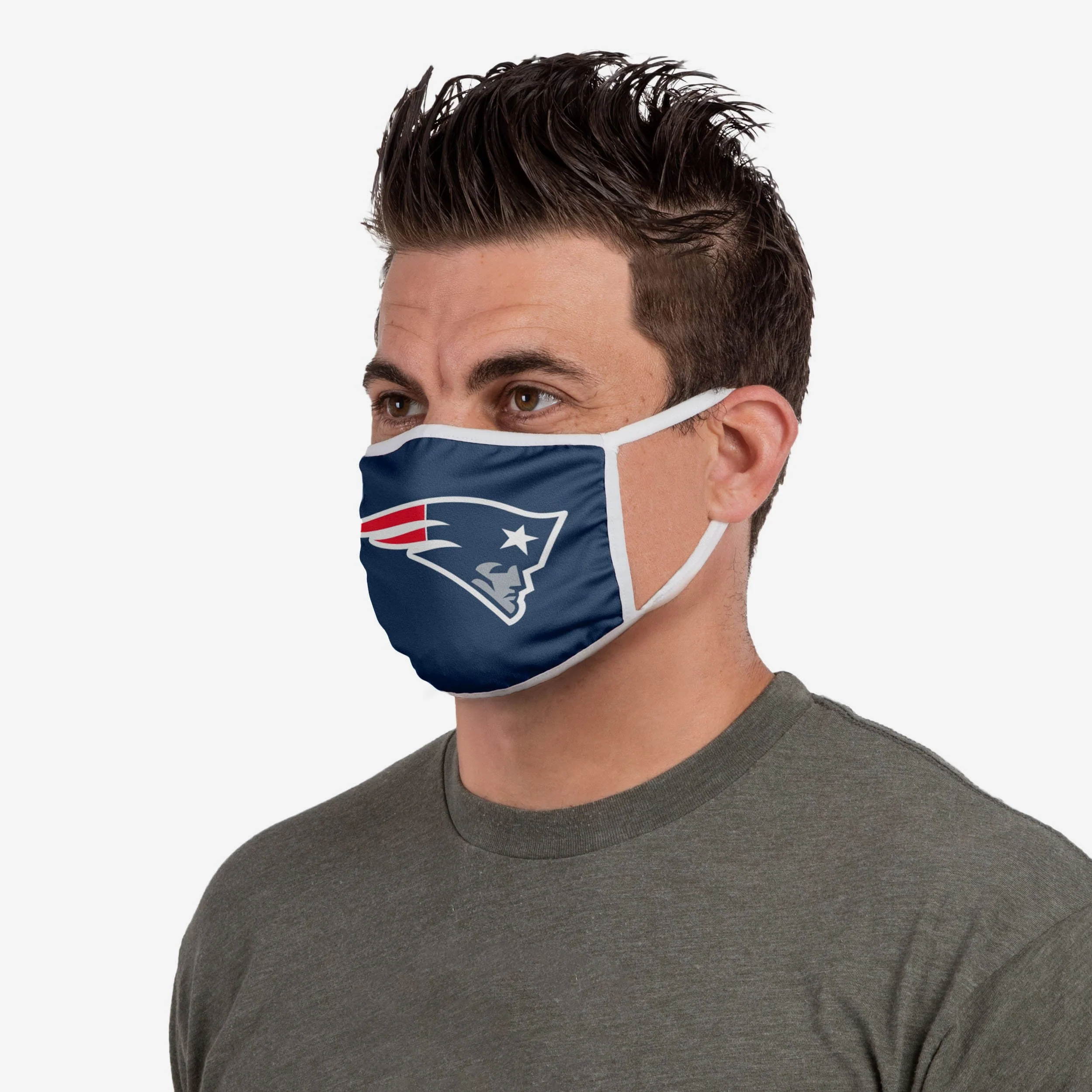 New England Patriots Solid Big Logo Face Cover 3 New England Patriots Solid Big Logo Face Cover