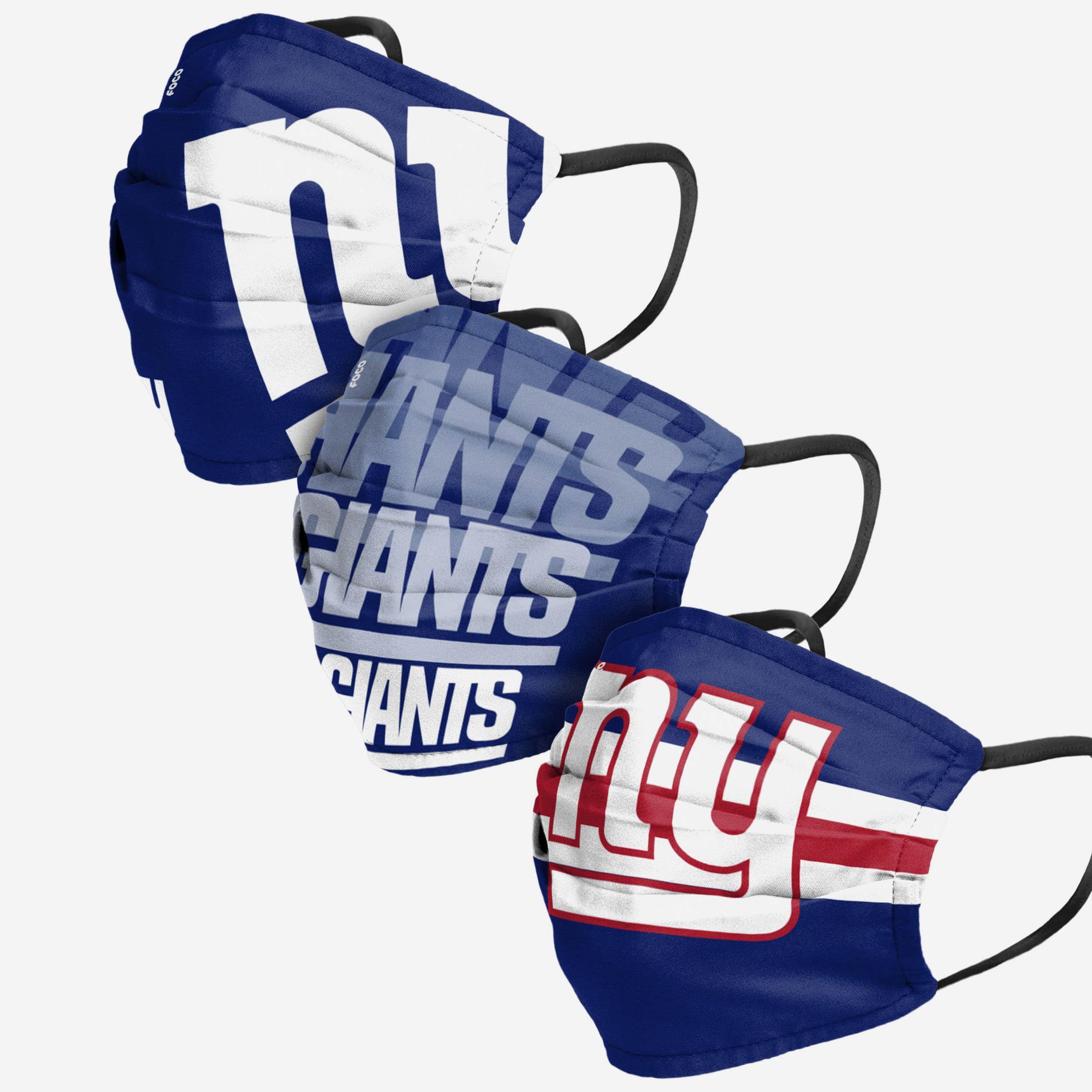 New York Giants Matchday 3 Pack Face Cover 1 New York Giants Matchday 3 Pack Face Cover