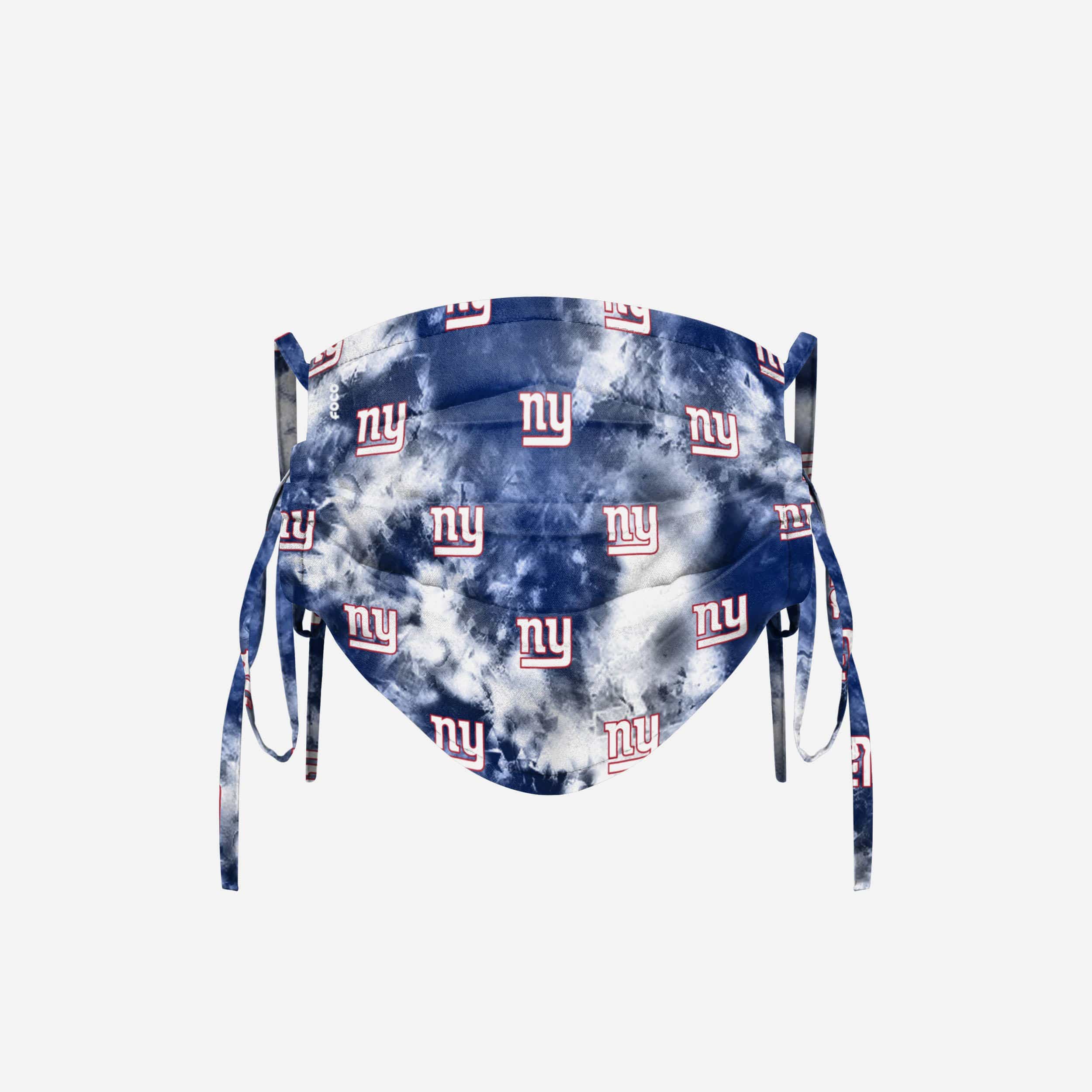 New York Giants Tie-Dye Tie-Back Face Cover 2 New York Giants Tie-Dye Tie-Back Face Cover