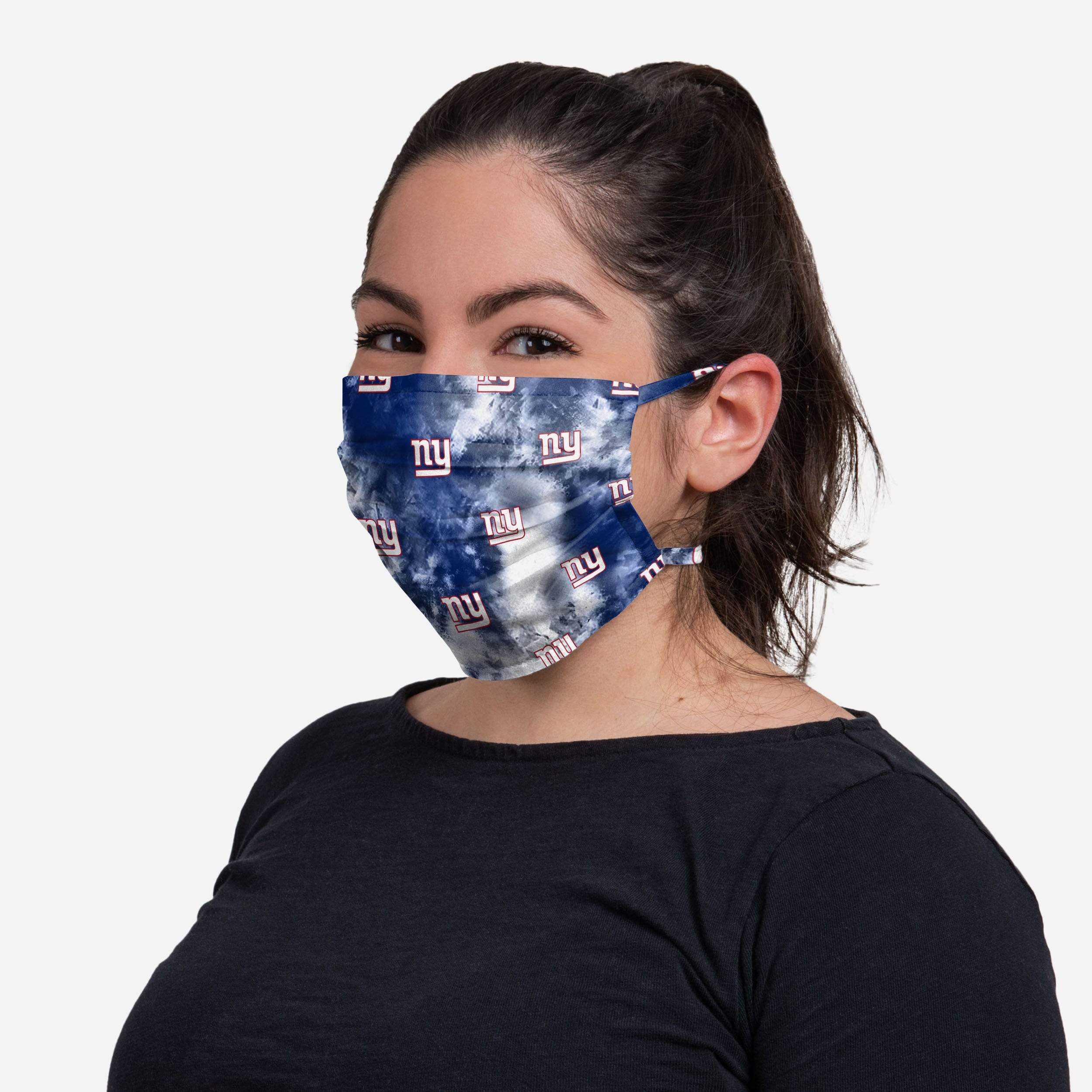 New York Giants Tie-Dye Tie-Back Face Cover 3 New York Giants Tie-Dye Tie-Back Face Cover