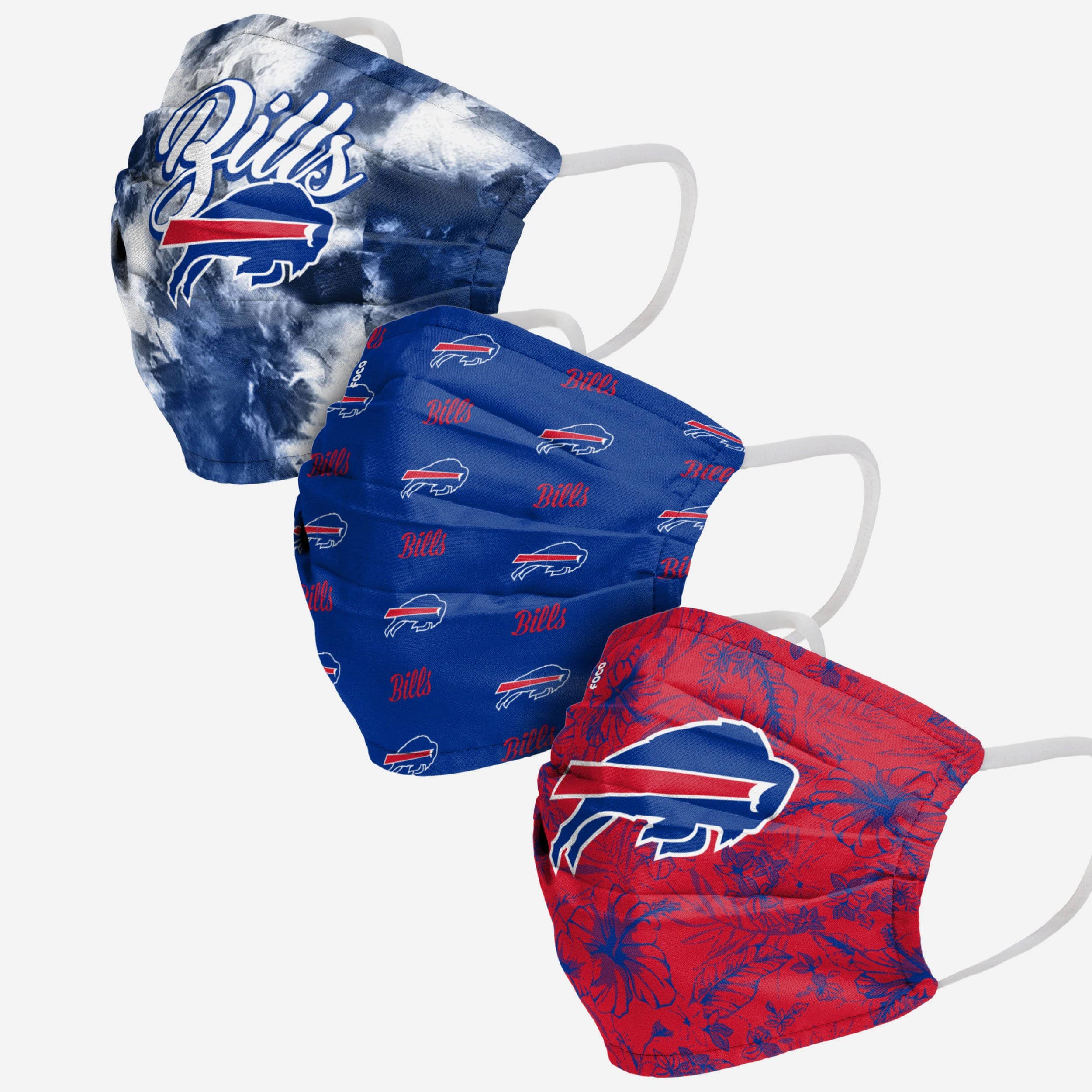 Buffalo Bills Womens Matchday 3 Pack Face Cover 1 Buffalo Bills Womens Matchday 3 Pack Face Cover