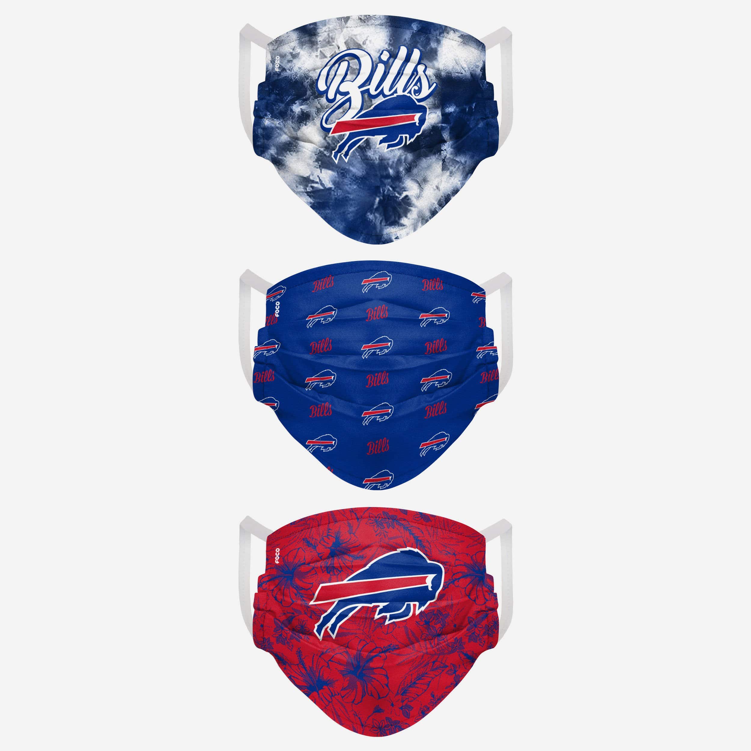 Buffalo Bills Womens Matchday 3 Pack Face Cover 2 Buffalo Bills Womens Matchday 3 Pack Face Cover