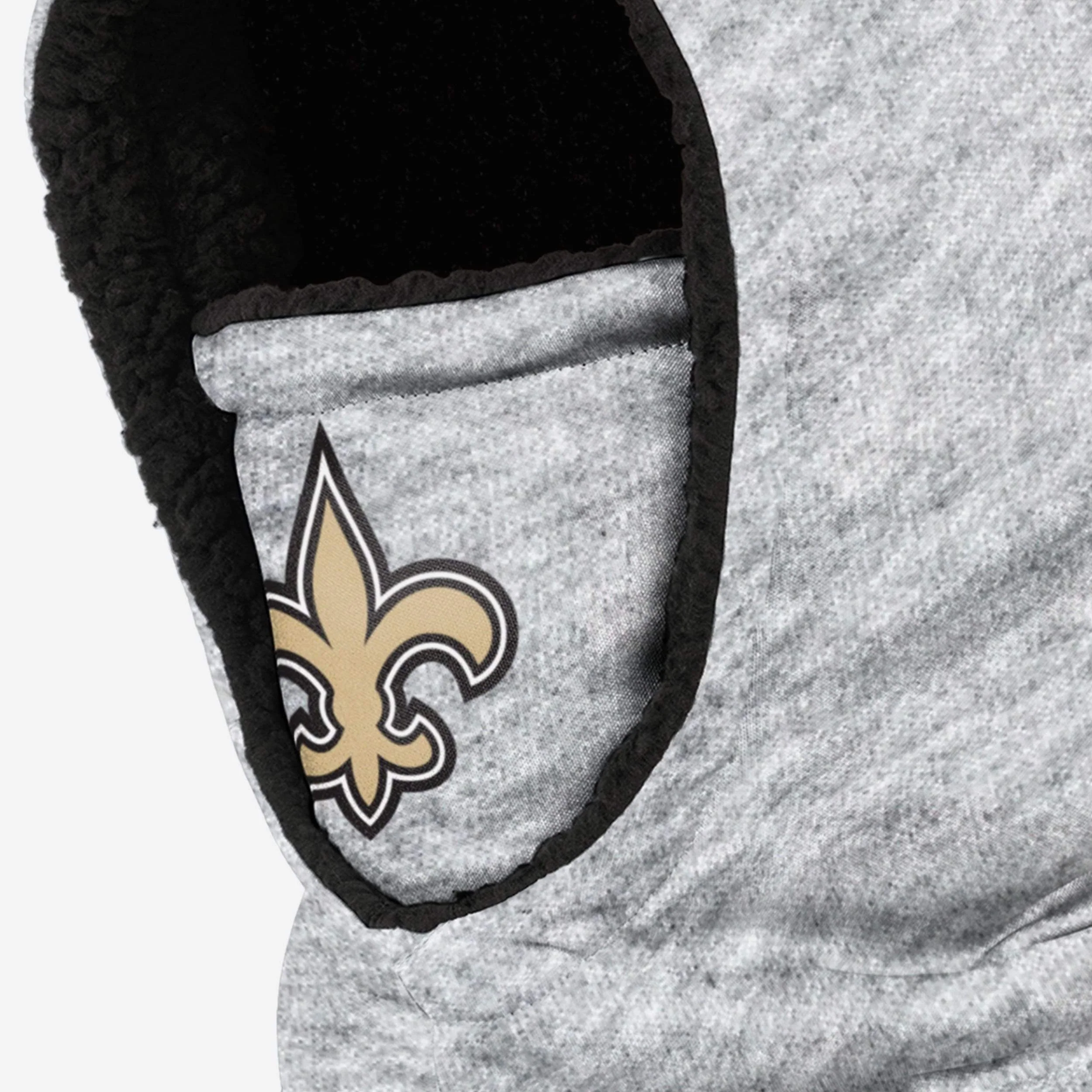 New Orleans Saints Heather Grey Big Logo Hooded Gaiter 3 New Orleans Saints Heather Grey Big Logo Hooded Gaiter