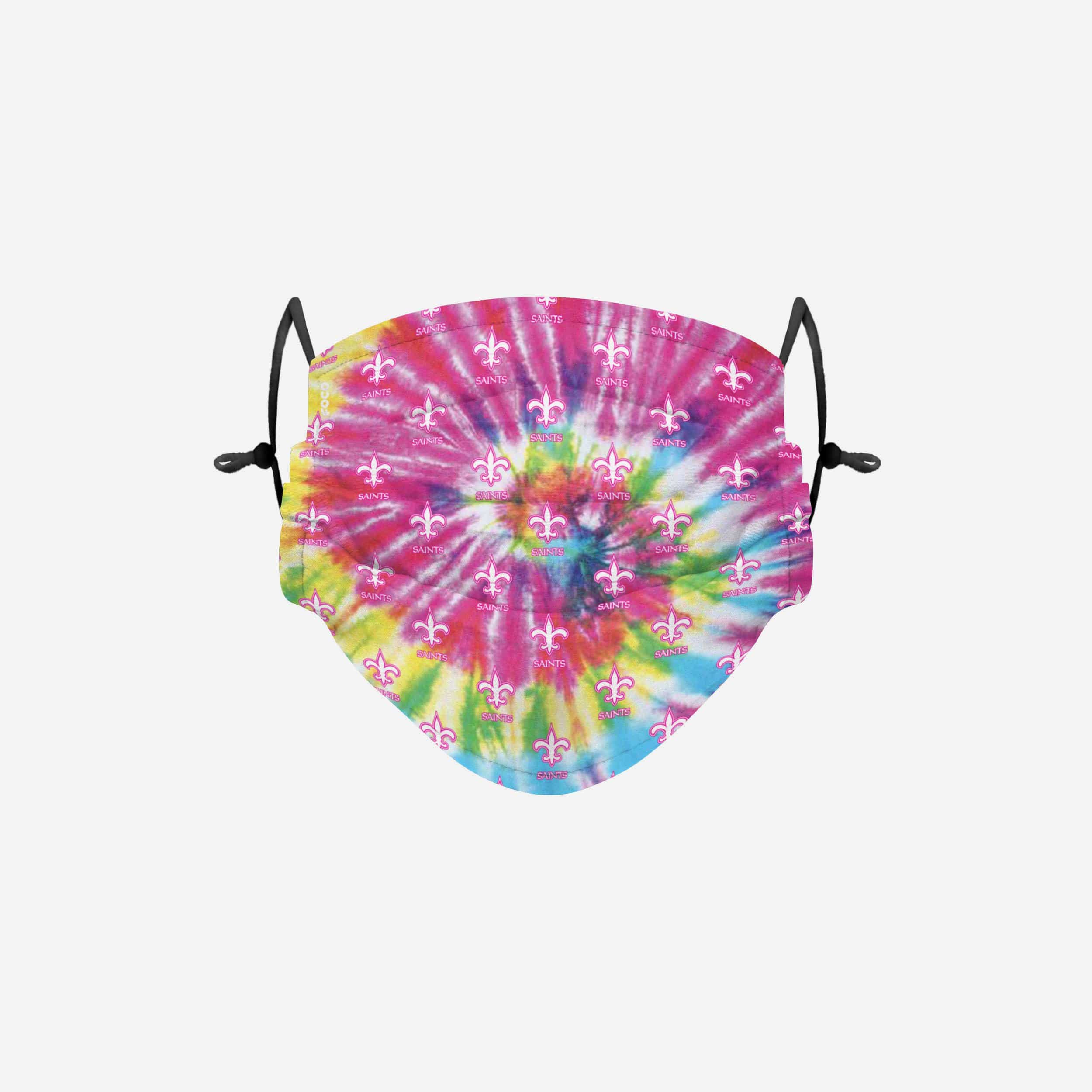 New Orleans Saints Pastel Tie-Dye Adjustable Face Cover