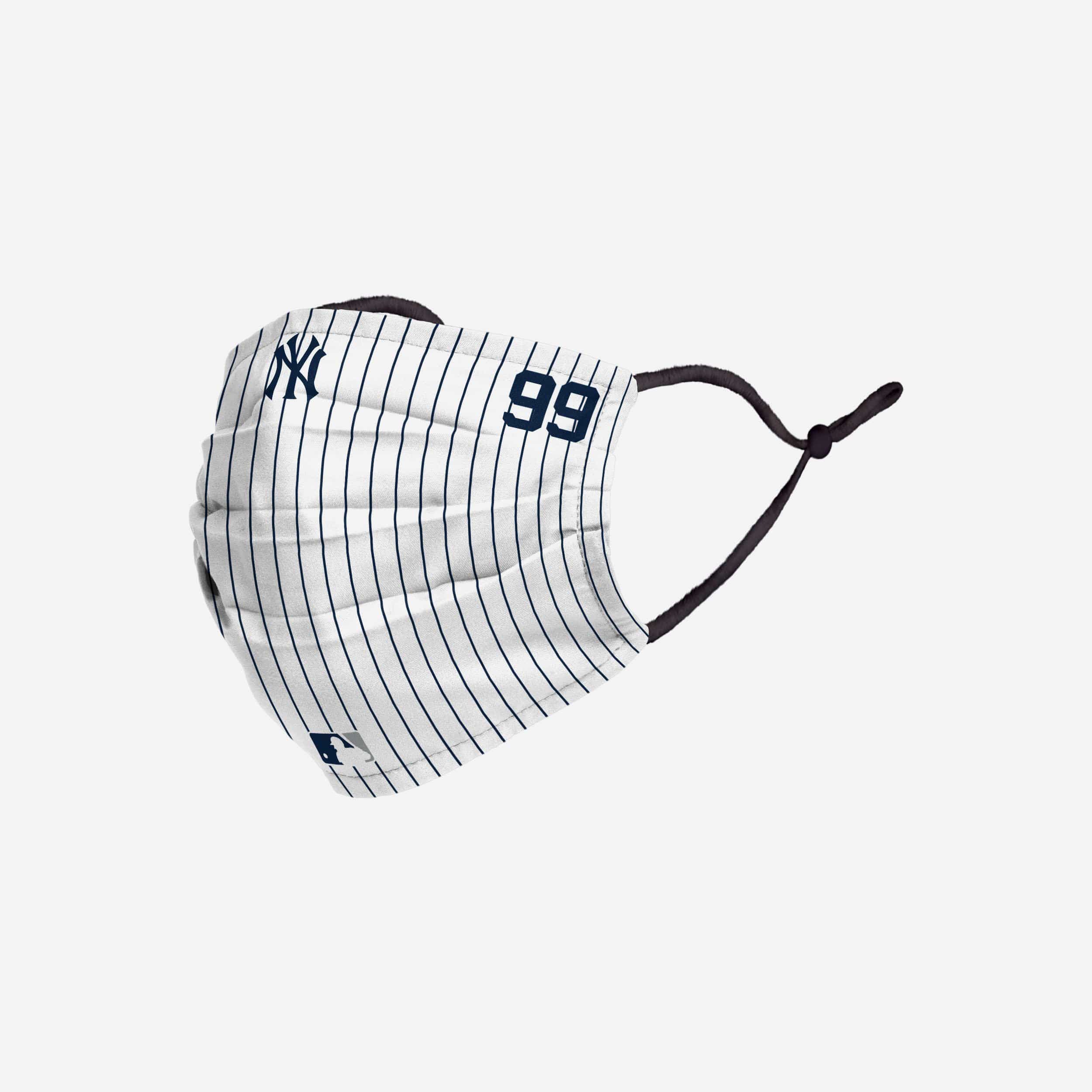 Aaron Judge New York Yankees On-Field Gameday Pinstripe Adjustable Face Cover 4 Aaron Judge New York Yankees On-Field Gameday Pinstripe Adjustable Face Cover