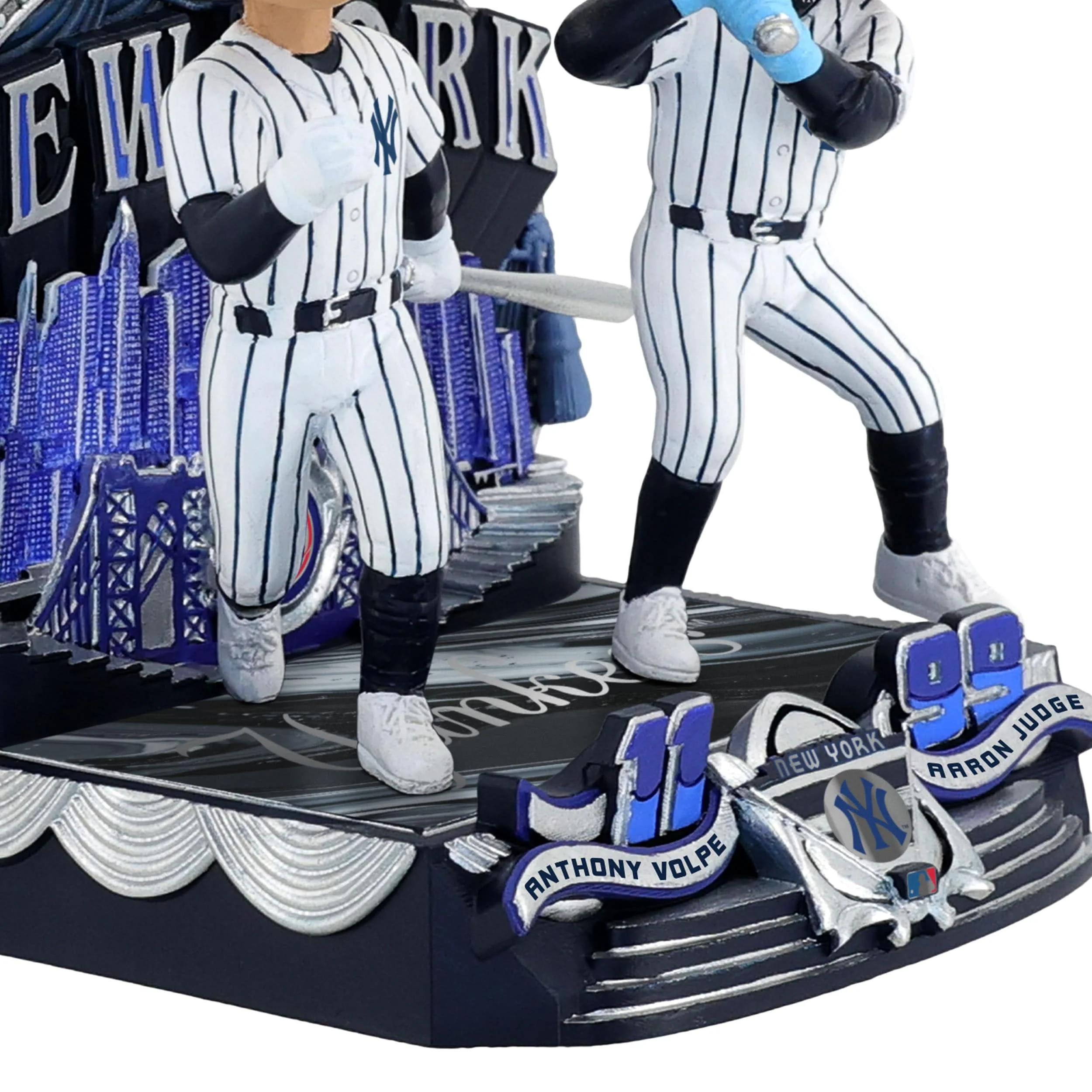 Aaron Judge & Anthony Volpe New York Yankees Bobblemate Mini Dual Bobblehead 4 Aaron Judge & Anthony Volpe New York Yankees Bobblemate Mini Dual Bobblehead