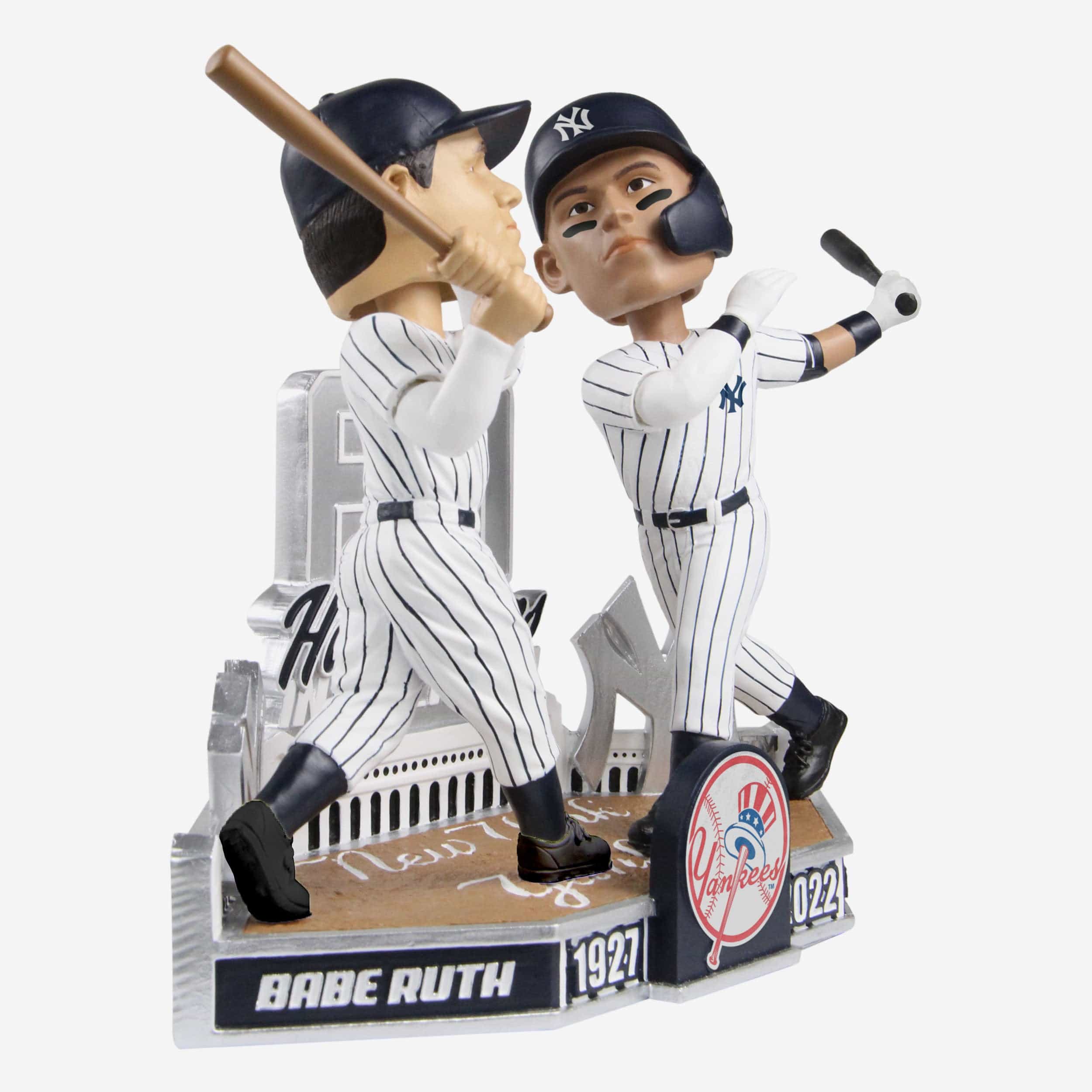 Aaron Judge & Babe Ruth New York Yankees 60 Home Run Club Dual Bobblehead 5 Aaron Judge & Babe Ruth New York Yankees 60 Home Run Club Dual Bobblehead