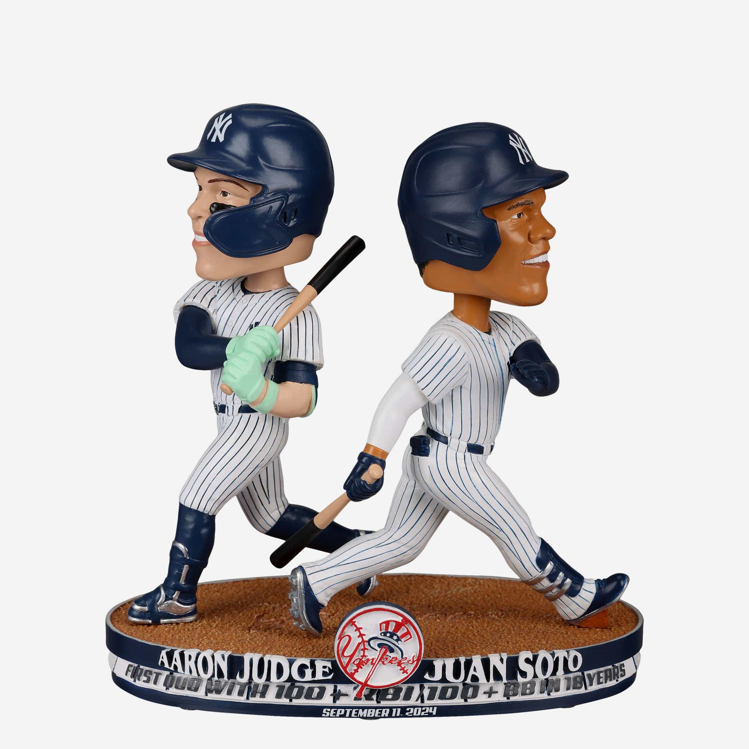 Aaron Judge & Juan Soto New York Yankees 100+ RBI & 100+ BB Dual Bobblehead