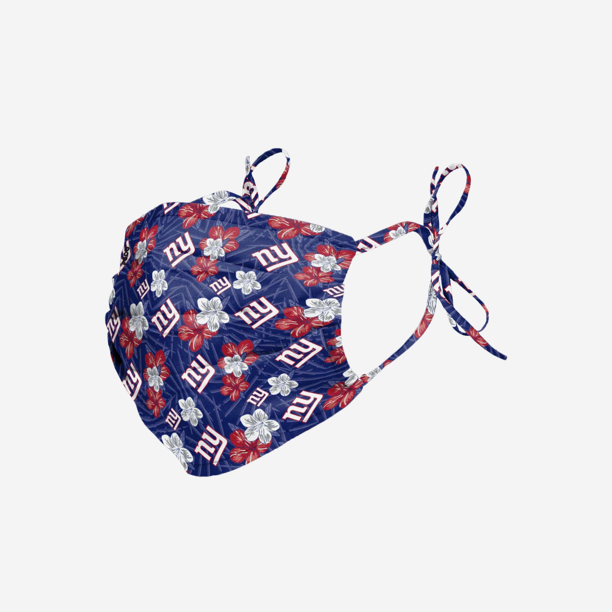 New York Giants Hibiscus Tie-Back Face Cover