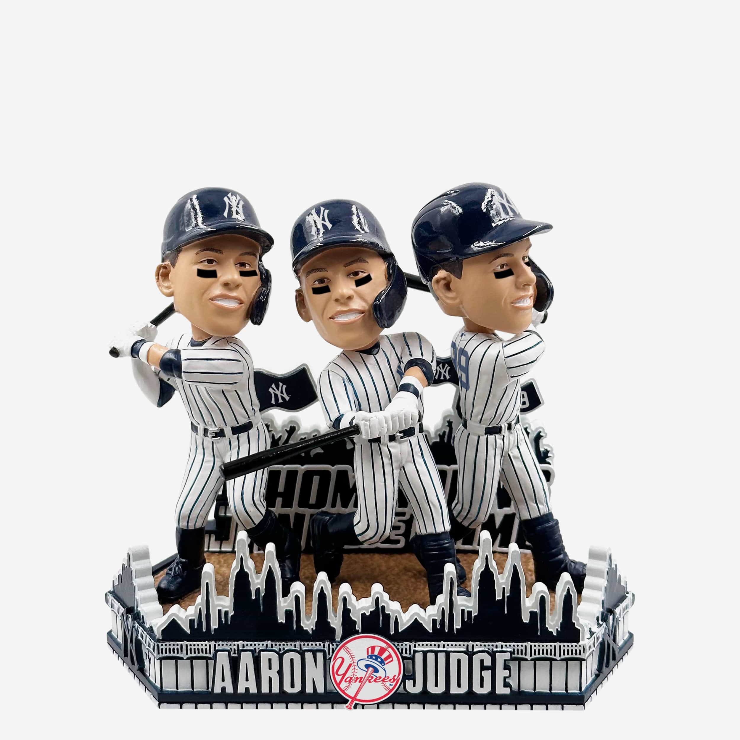Aaron Judge New York Yankees 3 Home Run Mini Bobblehead Scene