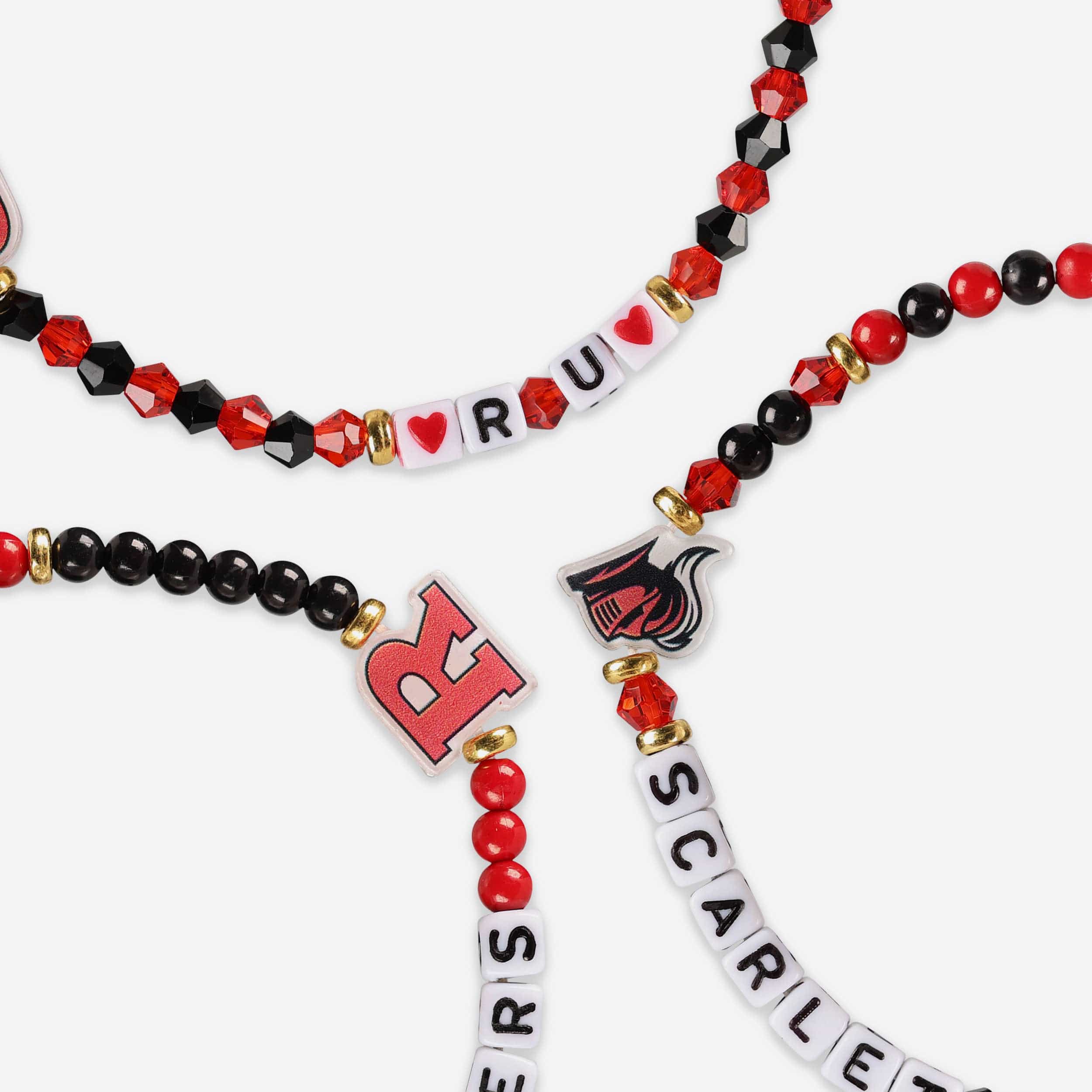 Rutgers Scarlet Knights 3 Pack Friendship Bracelet 2 Rutgers Scarlet Knights 3 Pack Friendship Bracelet