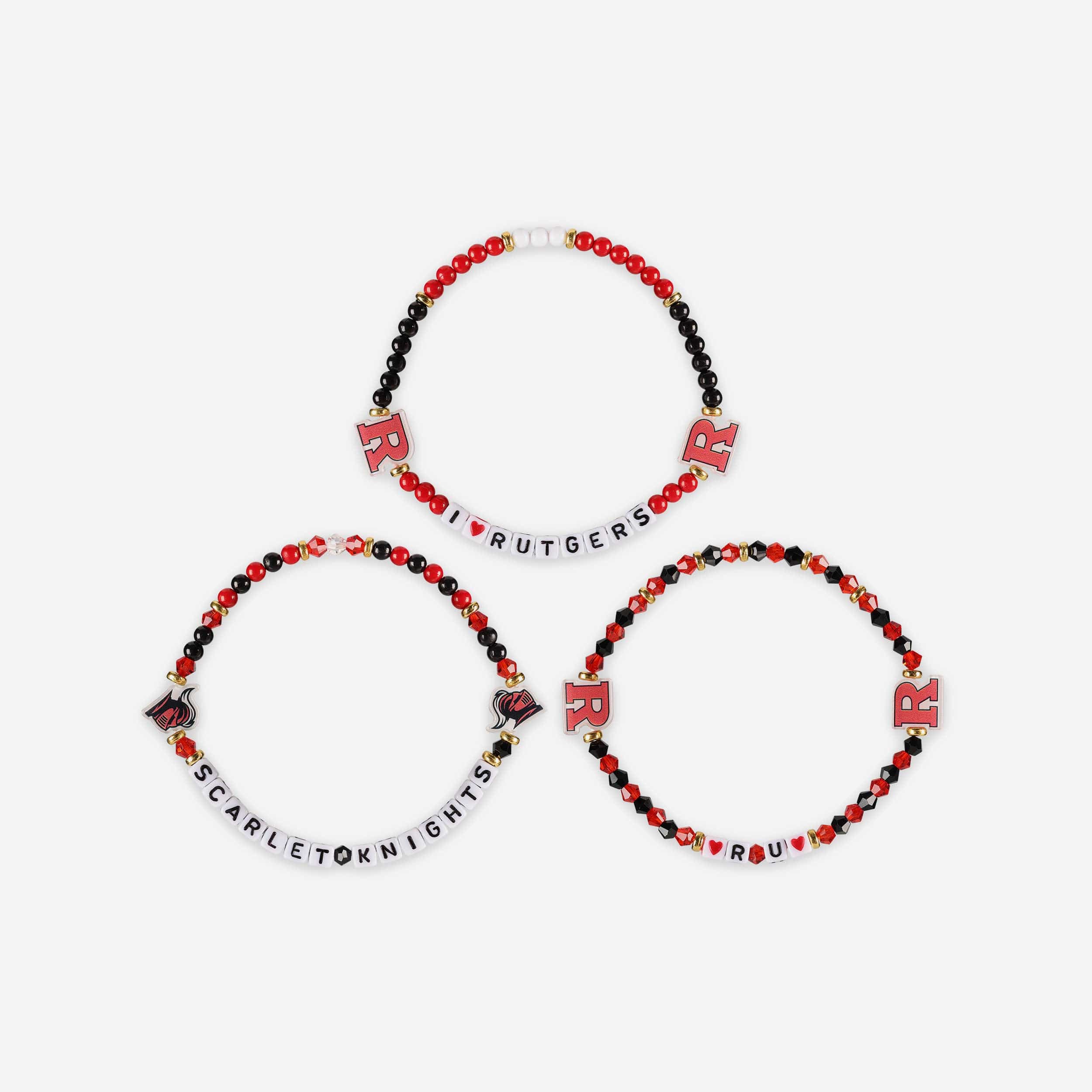 Rutgers Scarlet Knights 3 Pack Friendship Bracelet 3 Rutgers Scarlet Knights 3 Pack Friendship Bracelet