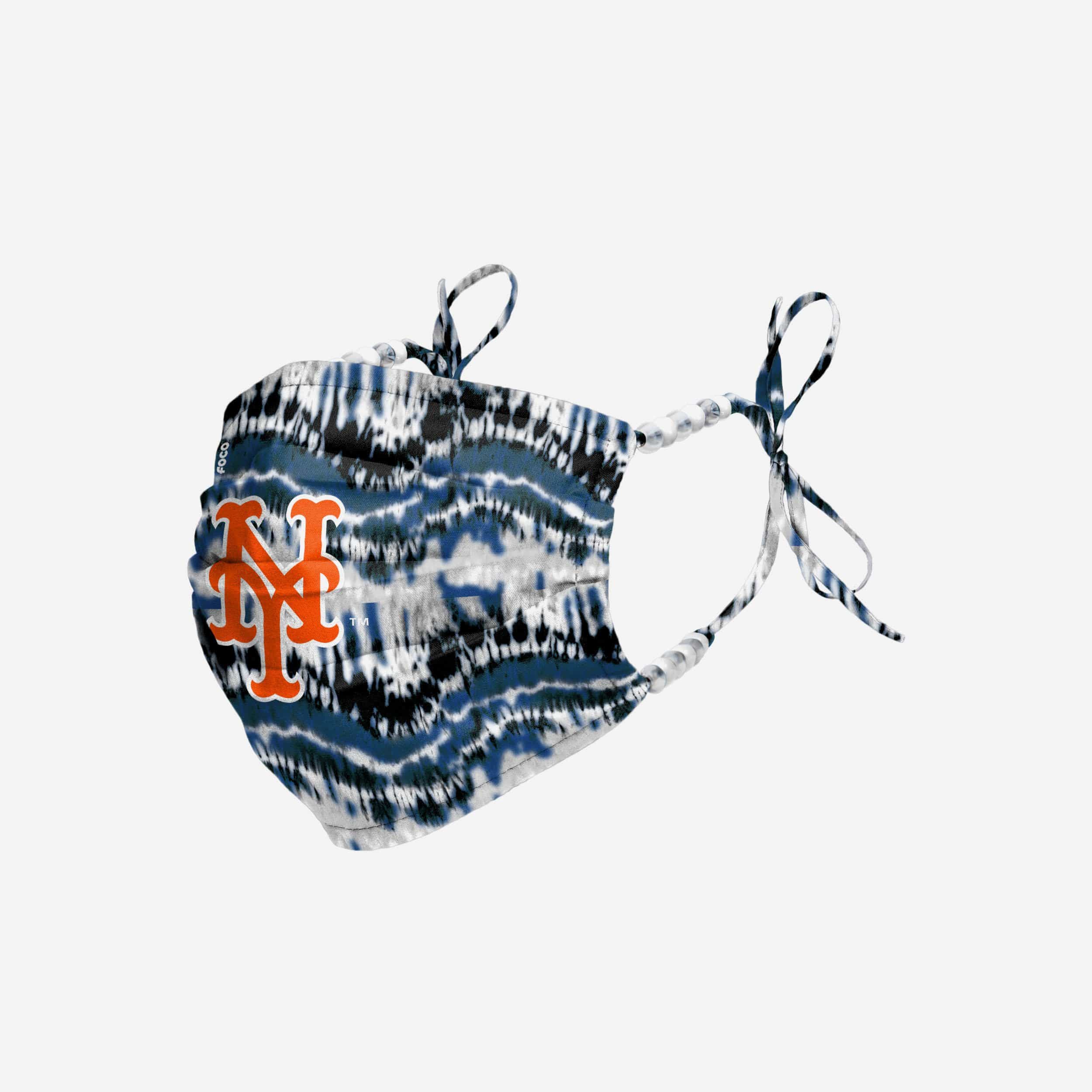 New York Mets Tie-Dye Beaded Tie-Back Face Cover