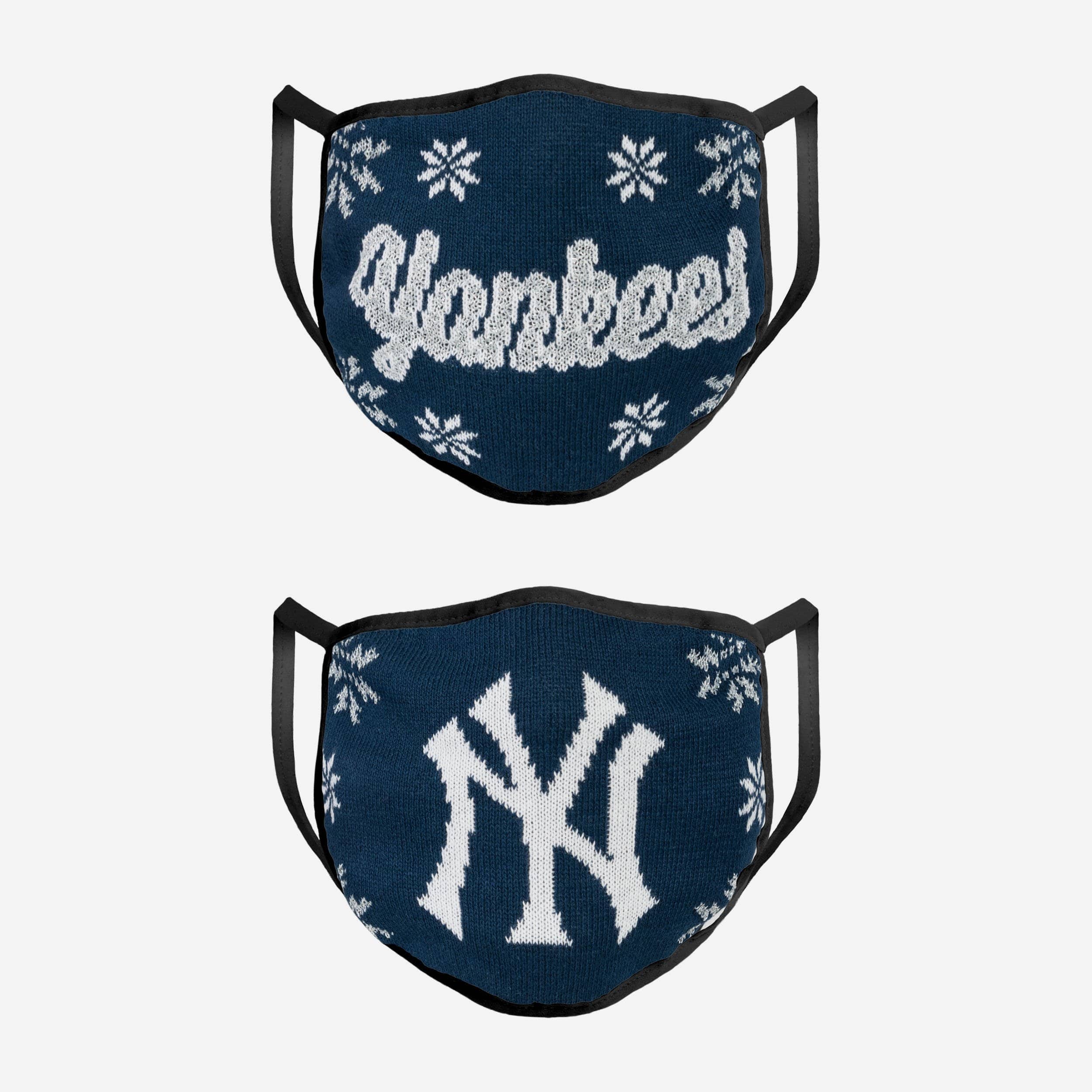 New York Yankees Womens Knit 2 Pack Face Cover