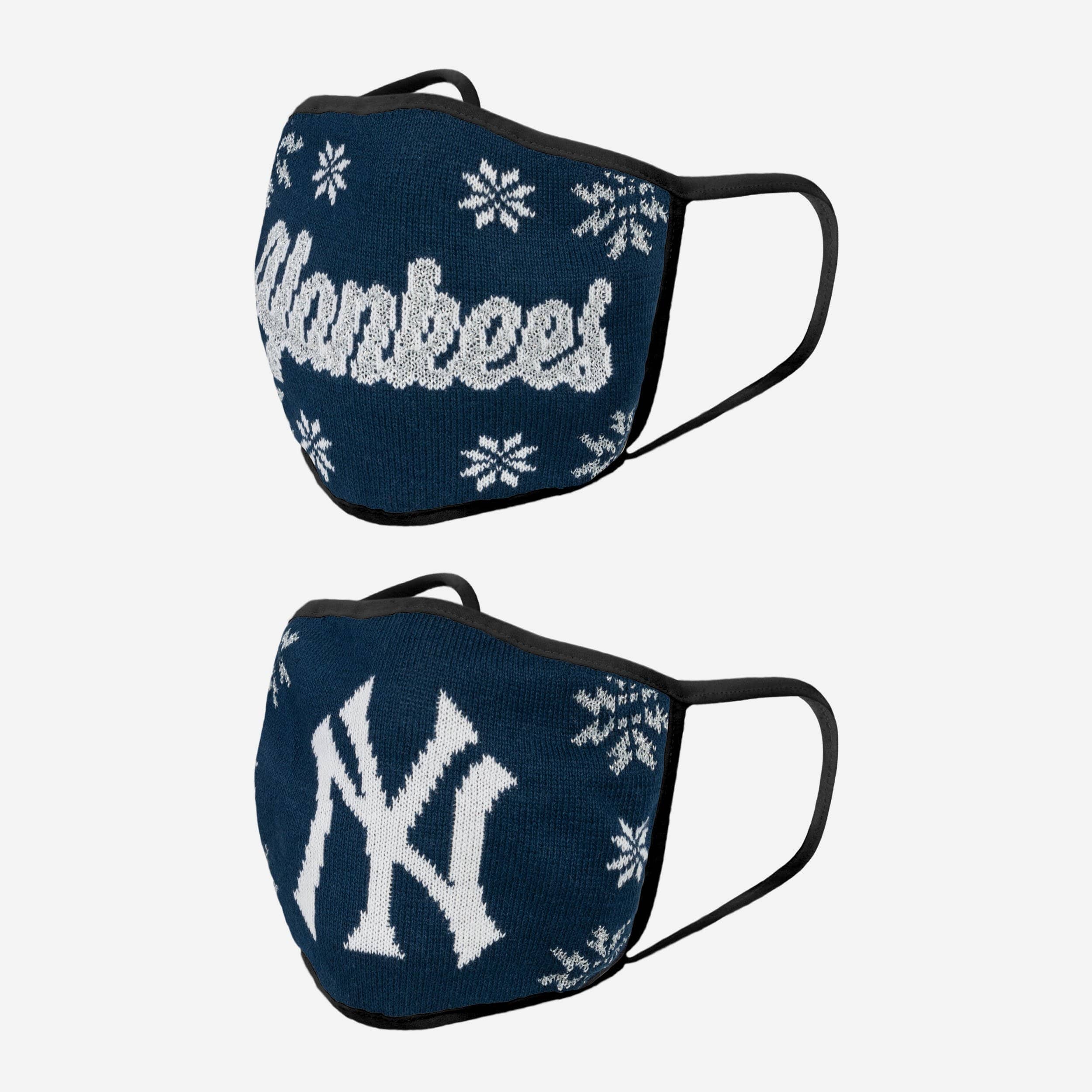 New York Yankees Womens Knit 2 Pack Face Cover 2 New York Yankees Womens Knit 2 Pack Face Cover