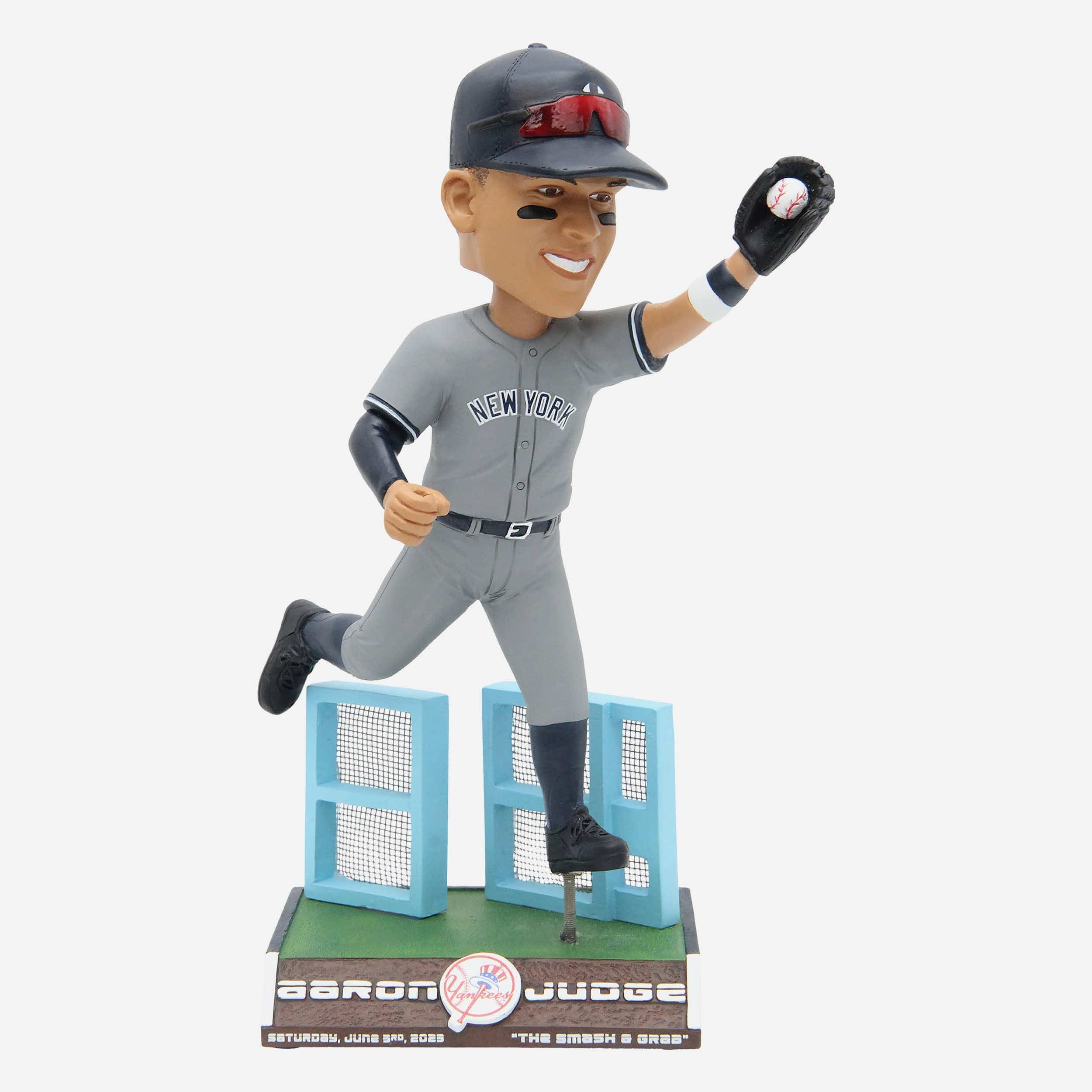 Aaron Judge New York Yankees Wall Busting Catch Bobblehead 1 Aaron Judge New York Yankees Wall Busting Catch Bobblehead