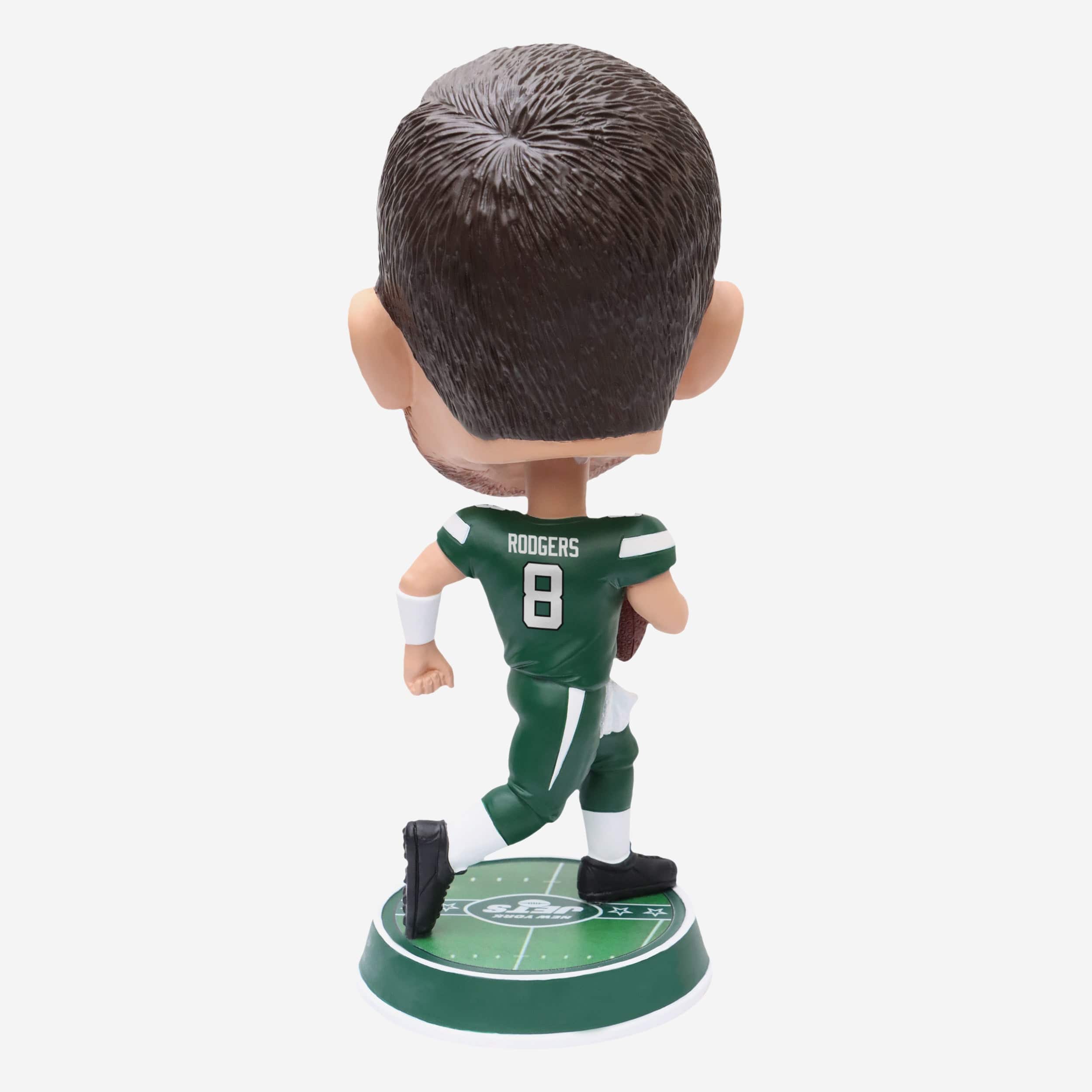Aaron Rodgers New York Jets Field Stripe Bighead Bobblehead 5 Aaron Rodgers New York Jets Field Stripe Bighead Bobblehead