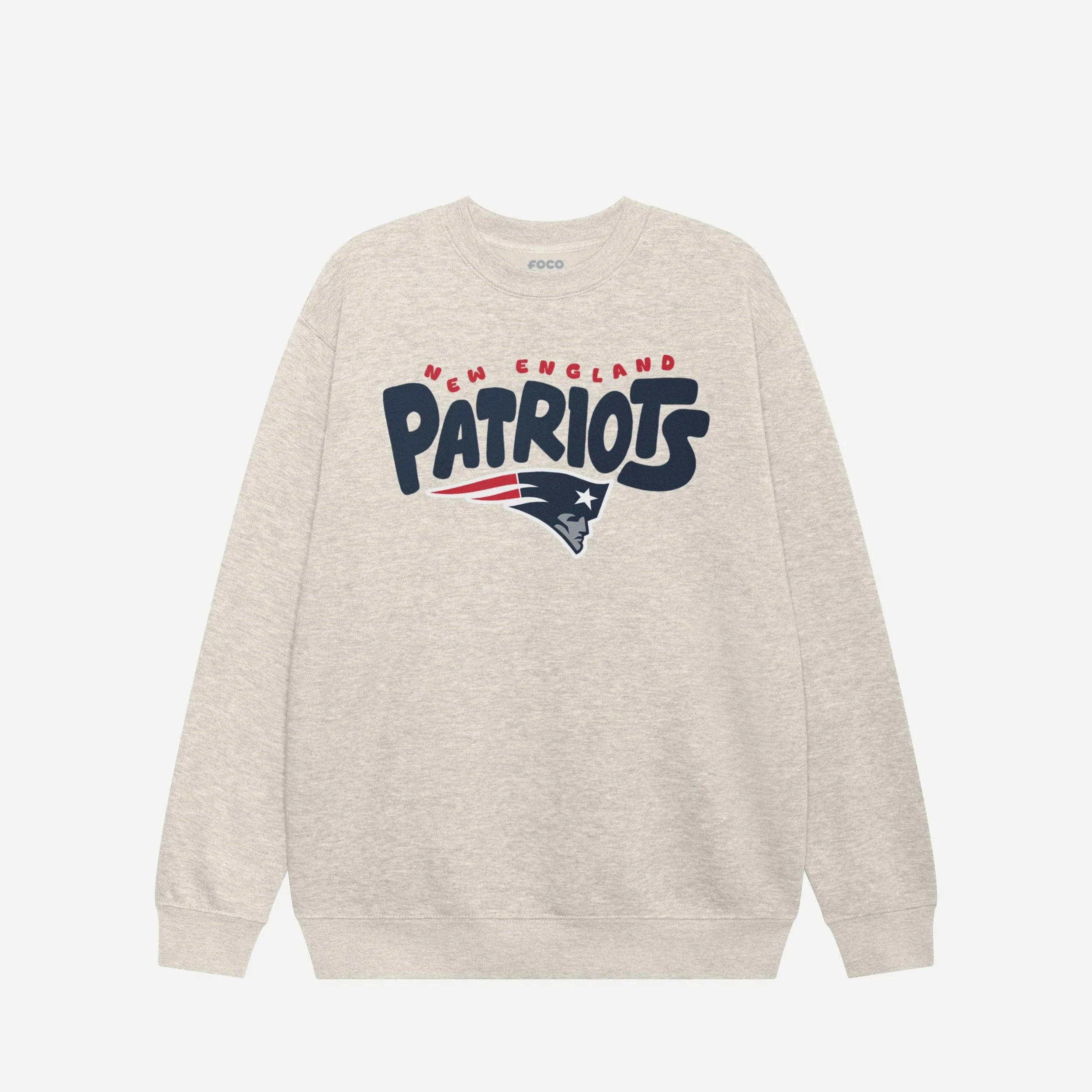 New England Patriots Bubble Crew Neck Sweatshirt