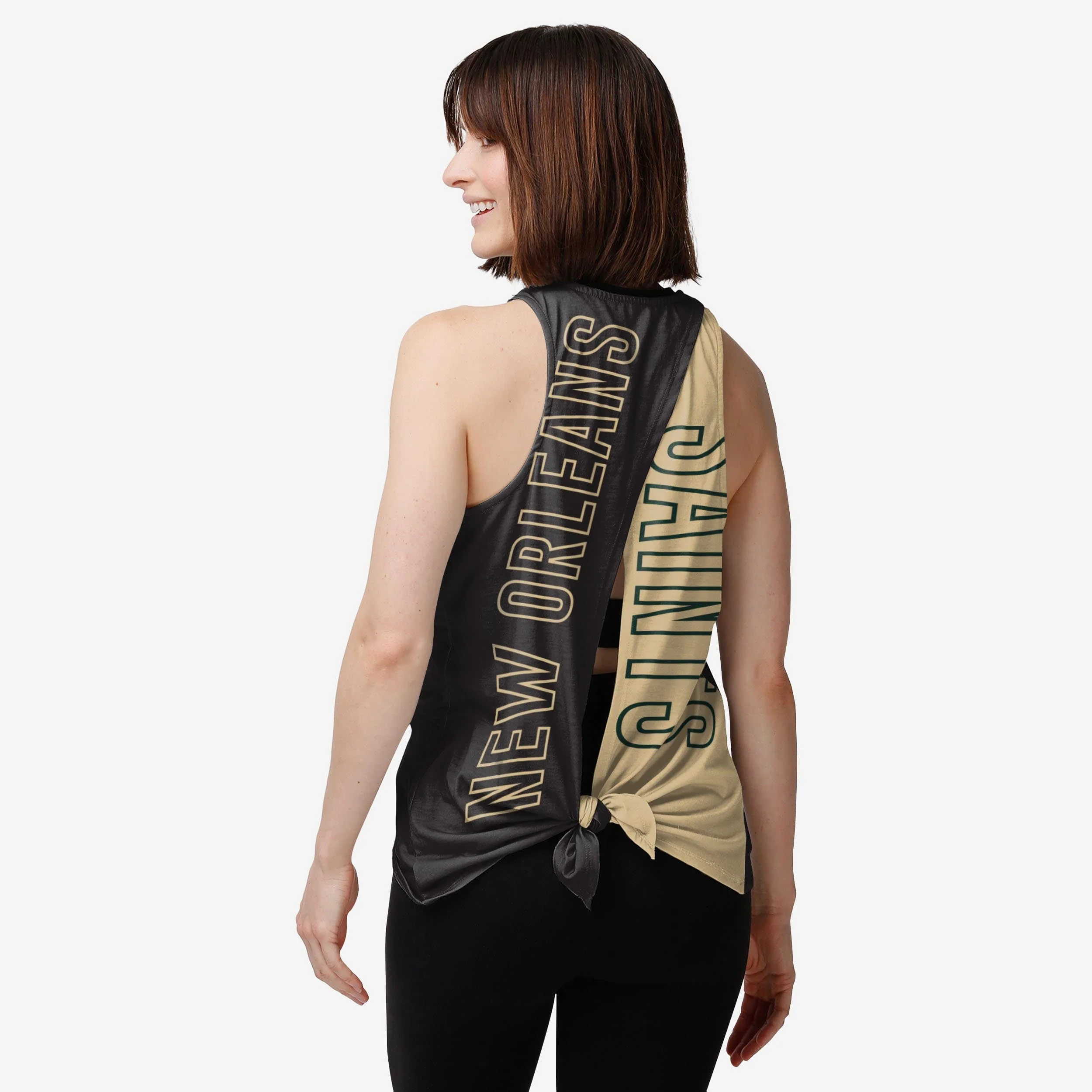 New Orleans Saints Womens Tie-Breaker Sleeveless Top