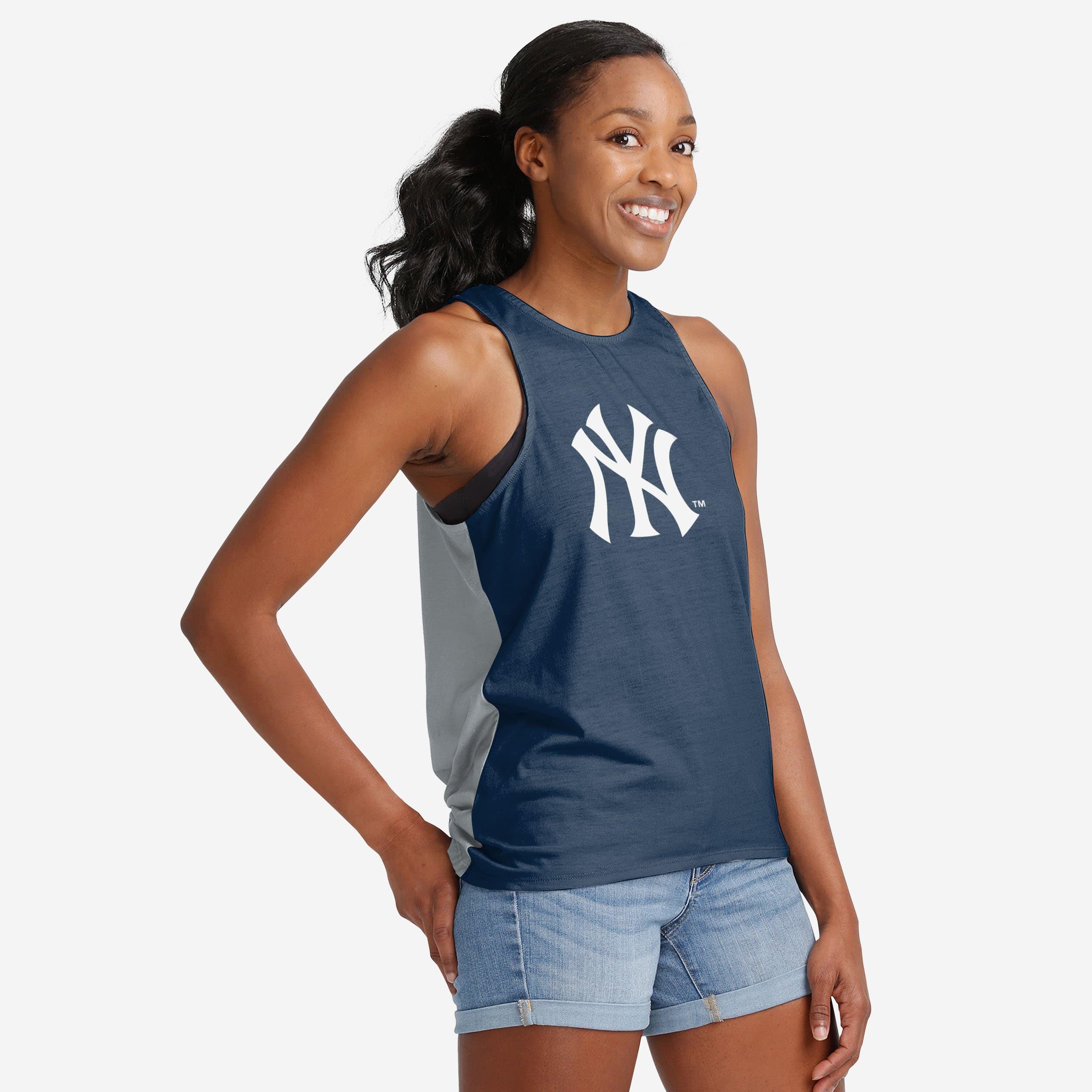 New York Yankees Womens Tie-Breaker Sleeveless Top 2 New York Yankees Womens Tie-Breaker Sleeveless Top