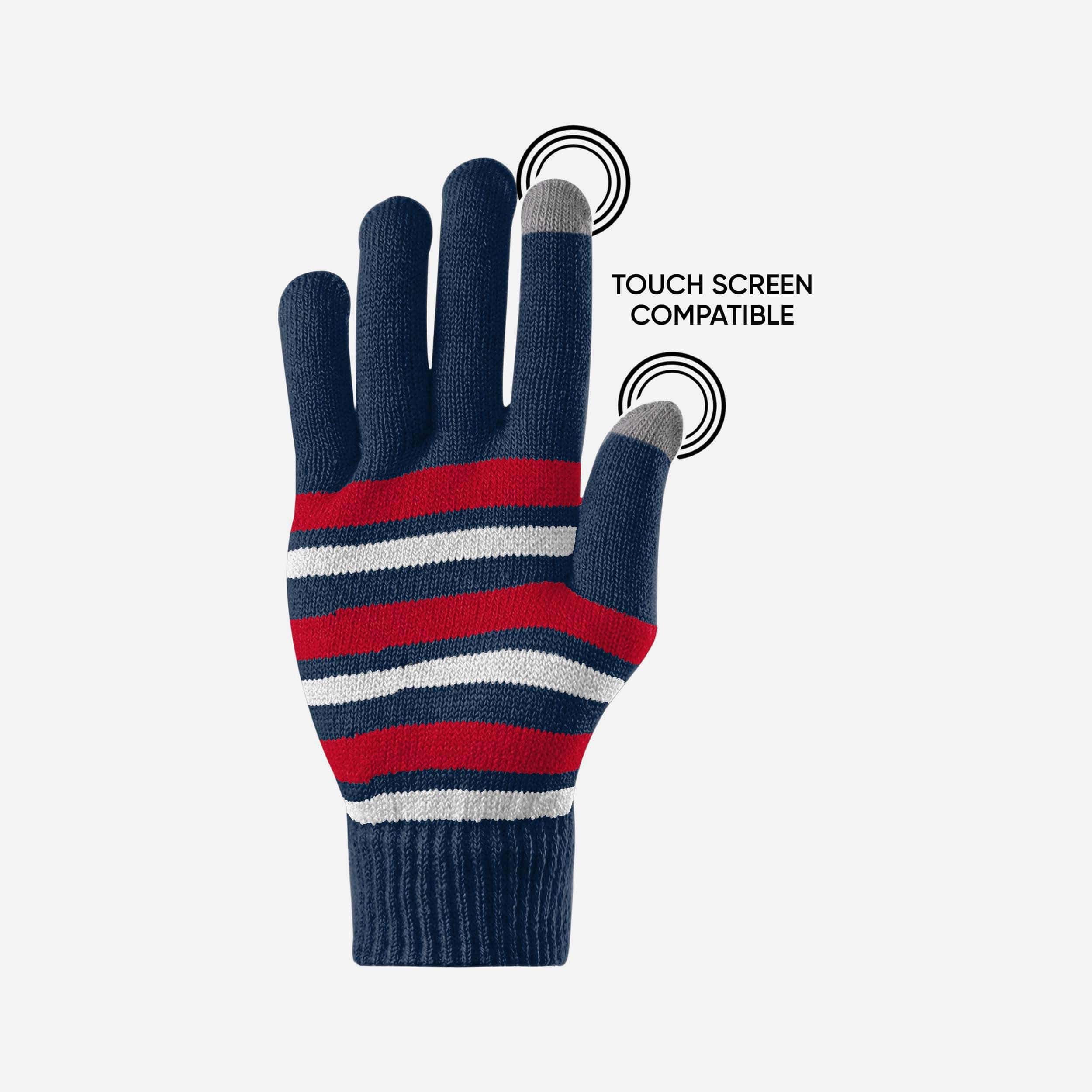 New England Patriots Stretch Gloves 3 New England Patriots Stretch Gloves