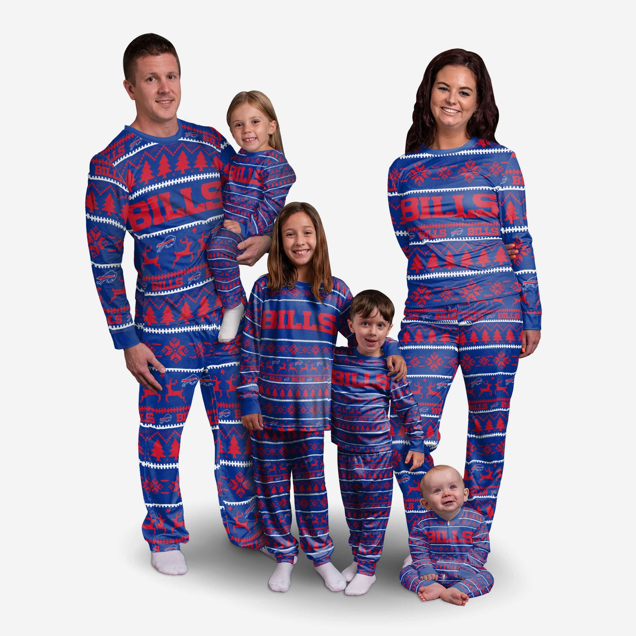 Buffalo Bills Family Holiday Pajamas 2 Buffalo Bills Family Holiday Pajamas