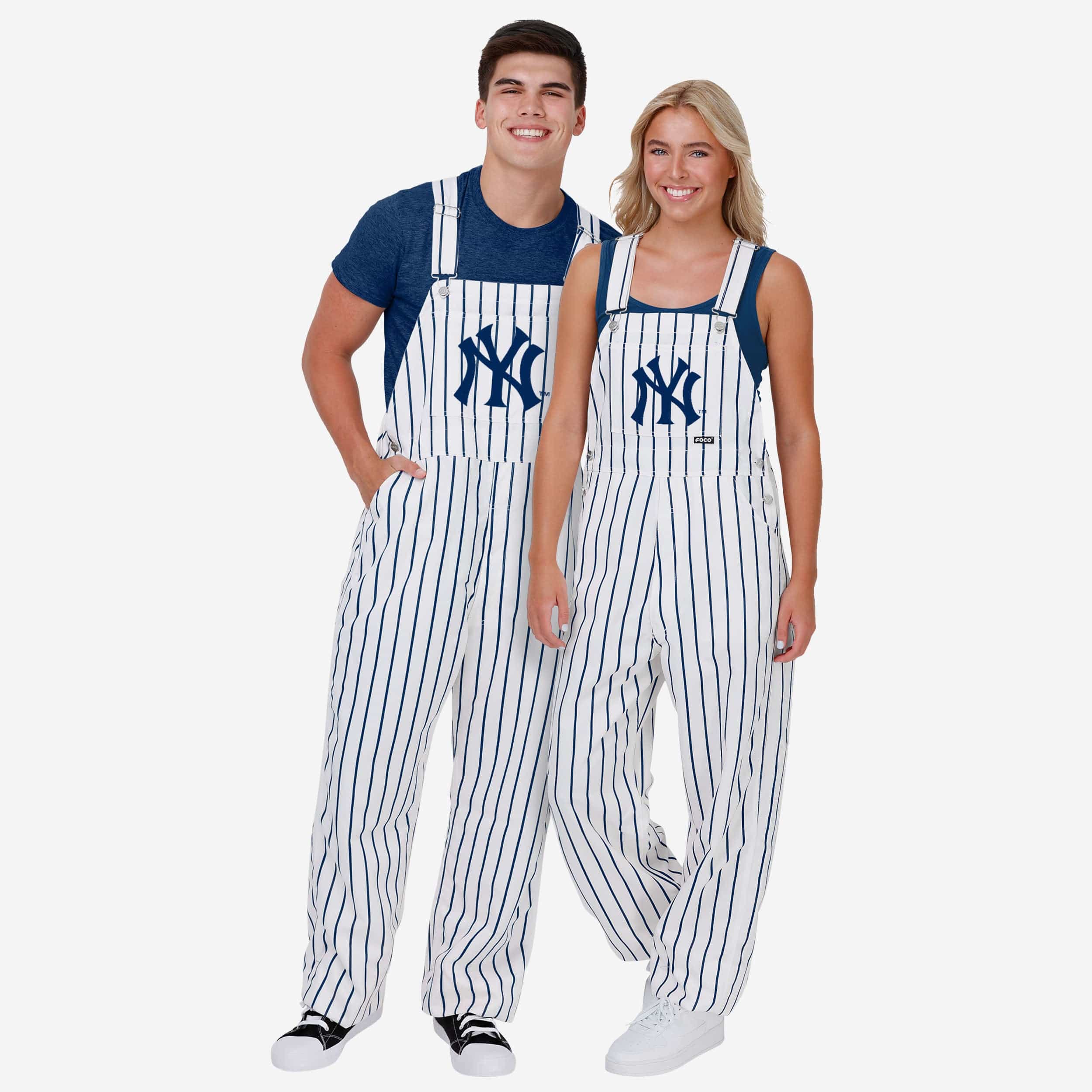 New York Yankees Womens Pinstripe Bib Overalls 3 New York Yankees Womens Pinstripe Bib Overalls