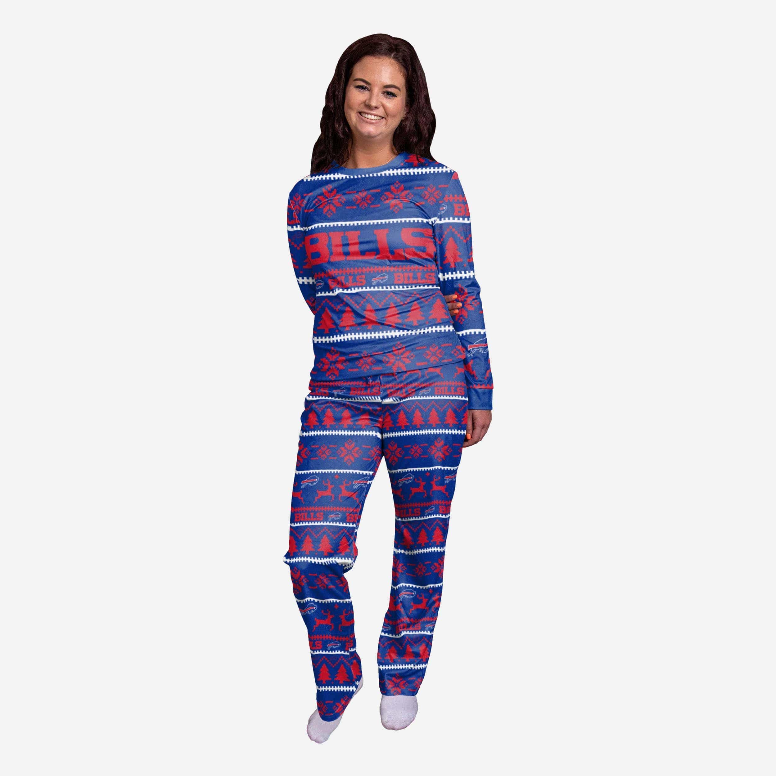 Buffalo Bills Womens Family Holiday Pajamas 1 Buffalo Bills Womens Family Holiday Pajamas